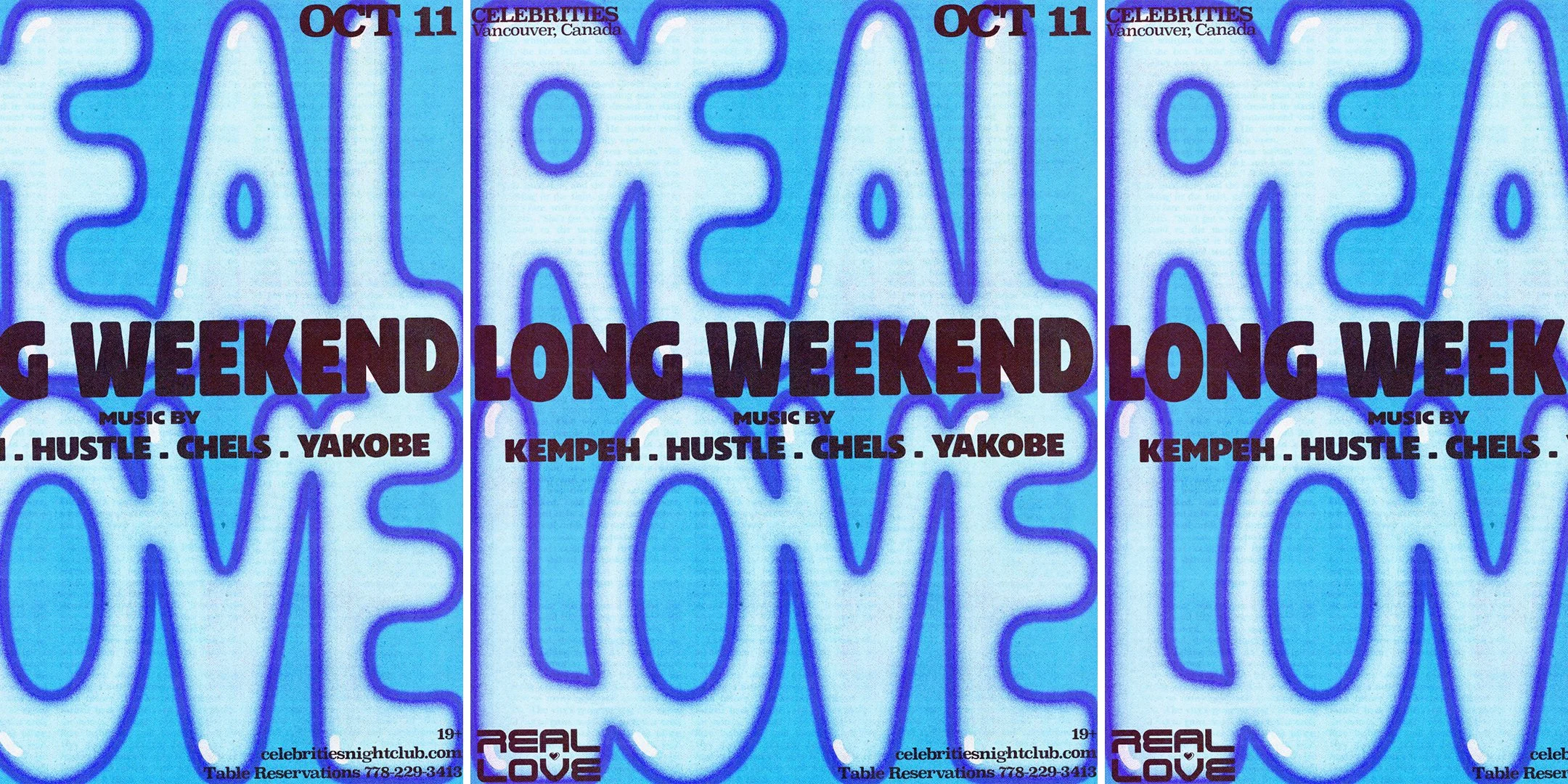 REAL LOVE LONG WEEKEND 
