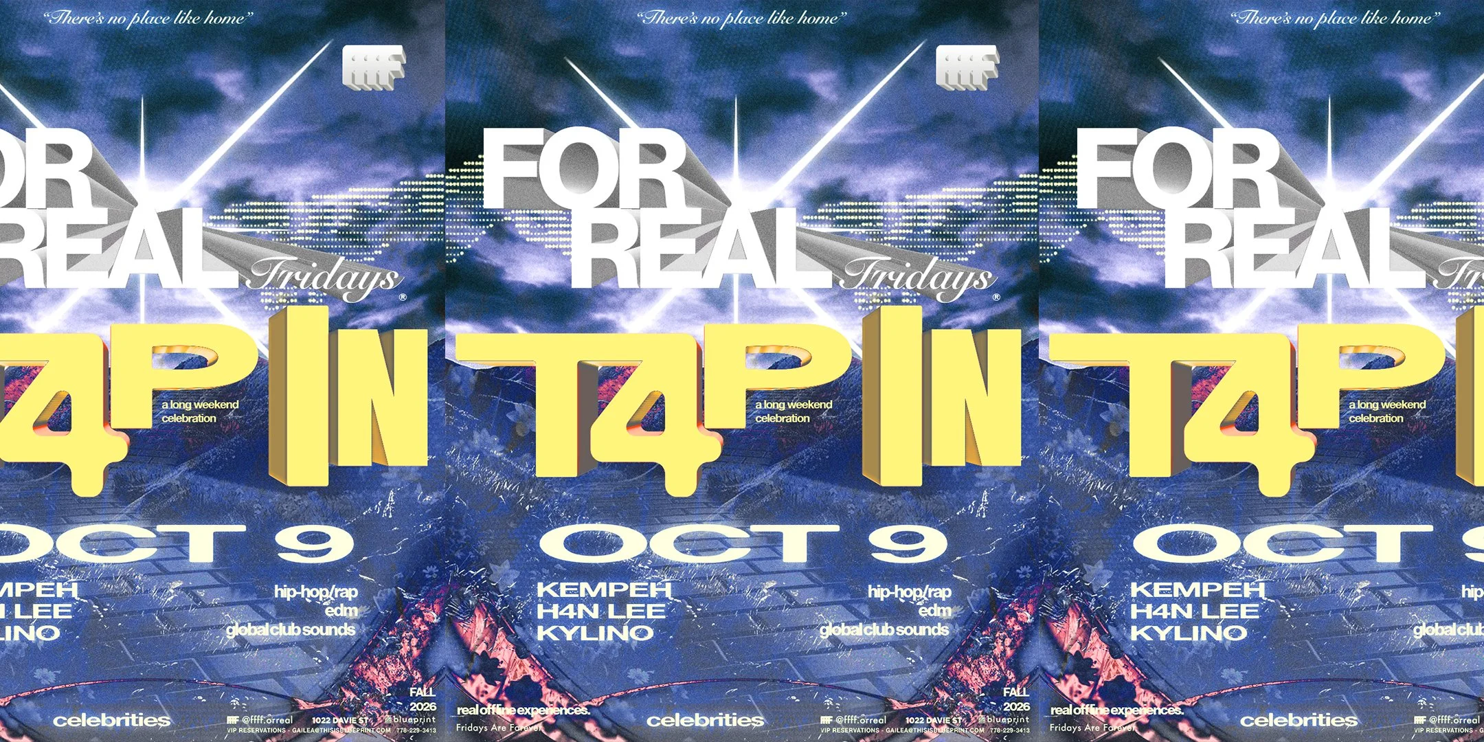 FOR REAL FRIDAYS pres - T4P IN