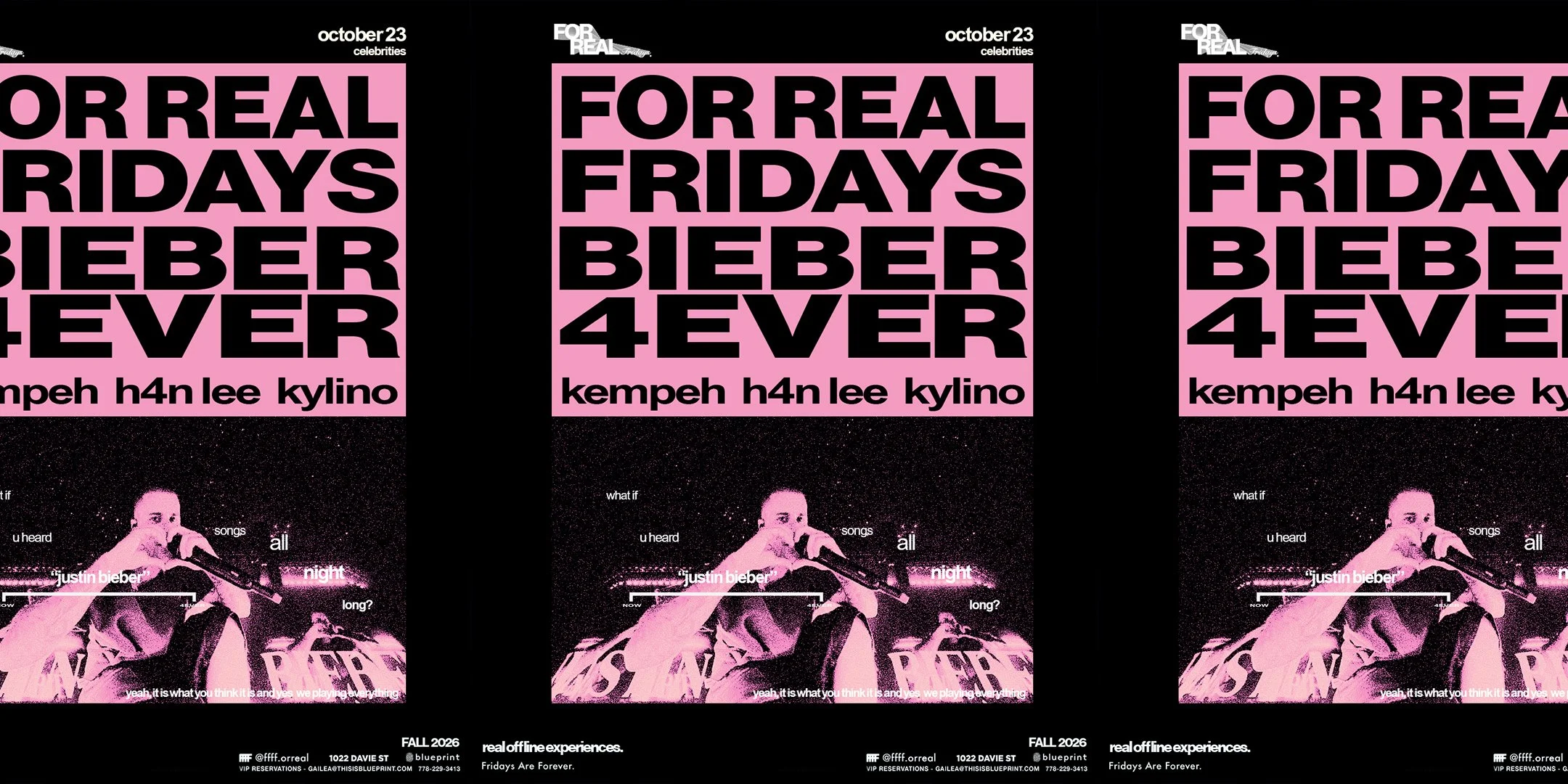 FOR REAL FRIDAYS pres - BIEBER 4EVER