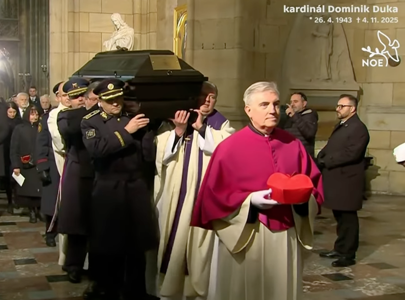 POSLEDNÁ ROZLÚČKA S KARDINÁLOM DOMINIKOM DUKOM