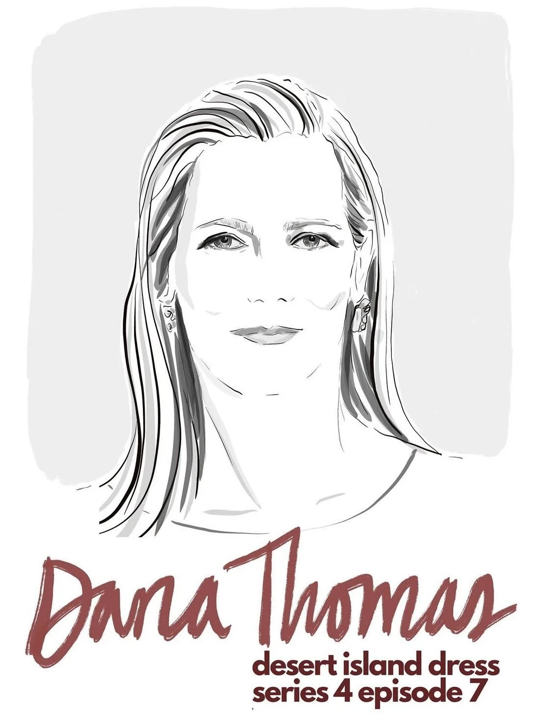 Portrait of Dana Thomas for the Desert Island Dress Podcast
