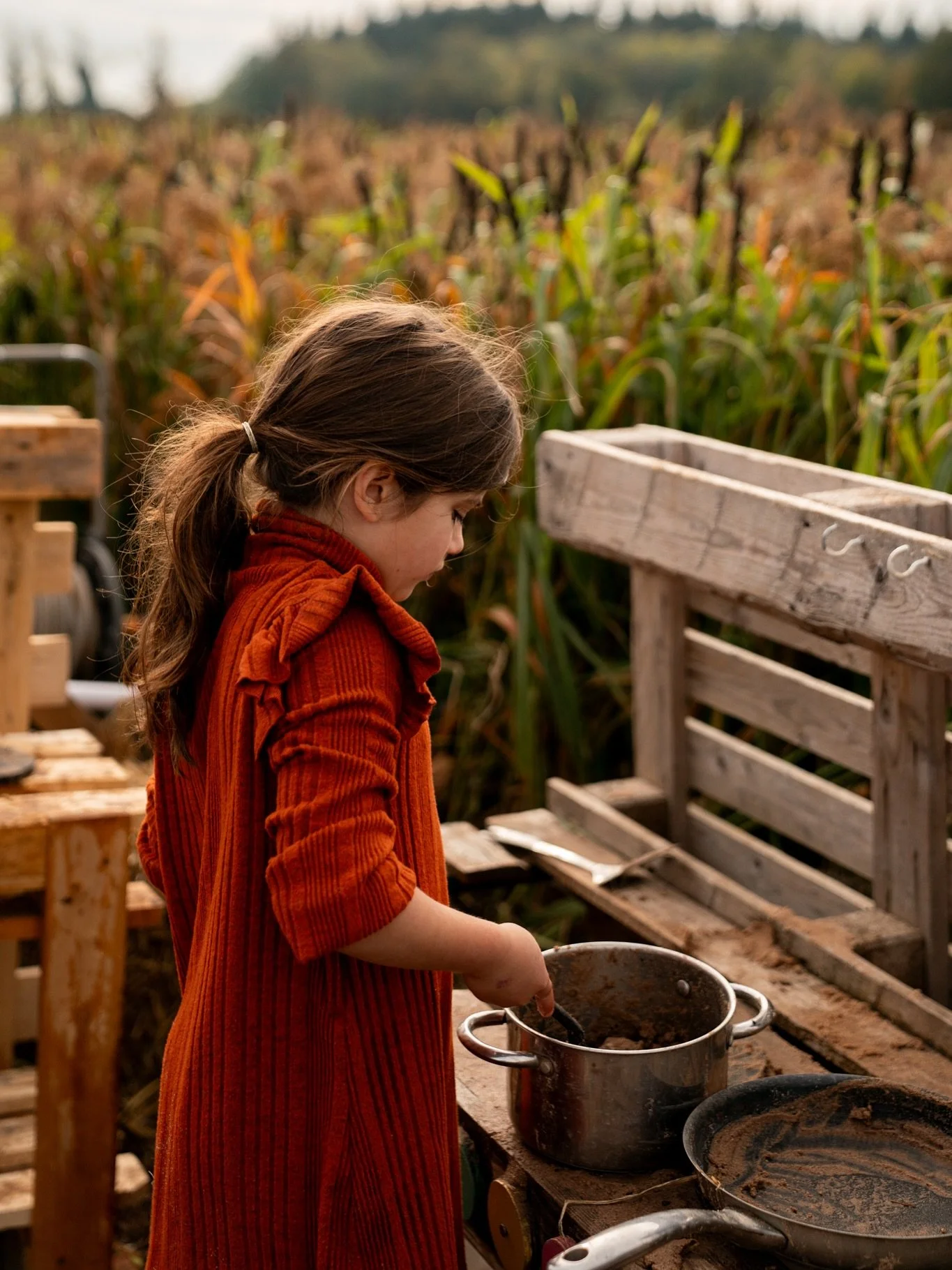 This was our first visit to Mrs G&rsquo;s pumpkin patch. 
I&rsquo;m not sure how we&rsquo;ve missed this one - we had a brilliant time there. 

Potion making was a favourite, also the mud kitchen and sand pit. There&rsquo;s lots of great food and dri