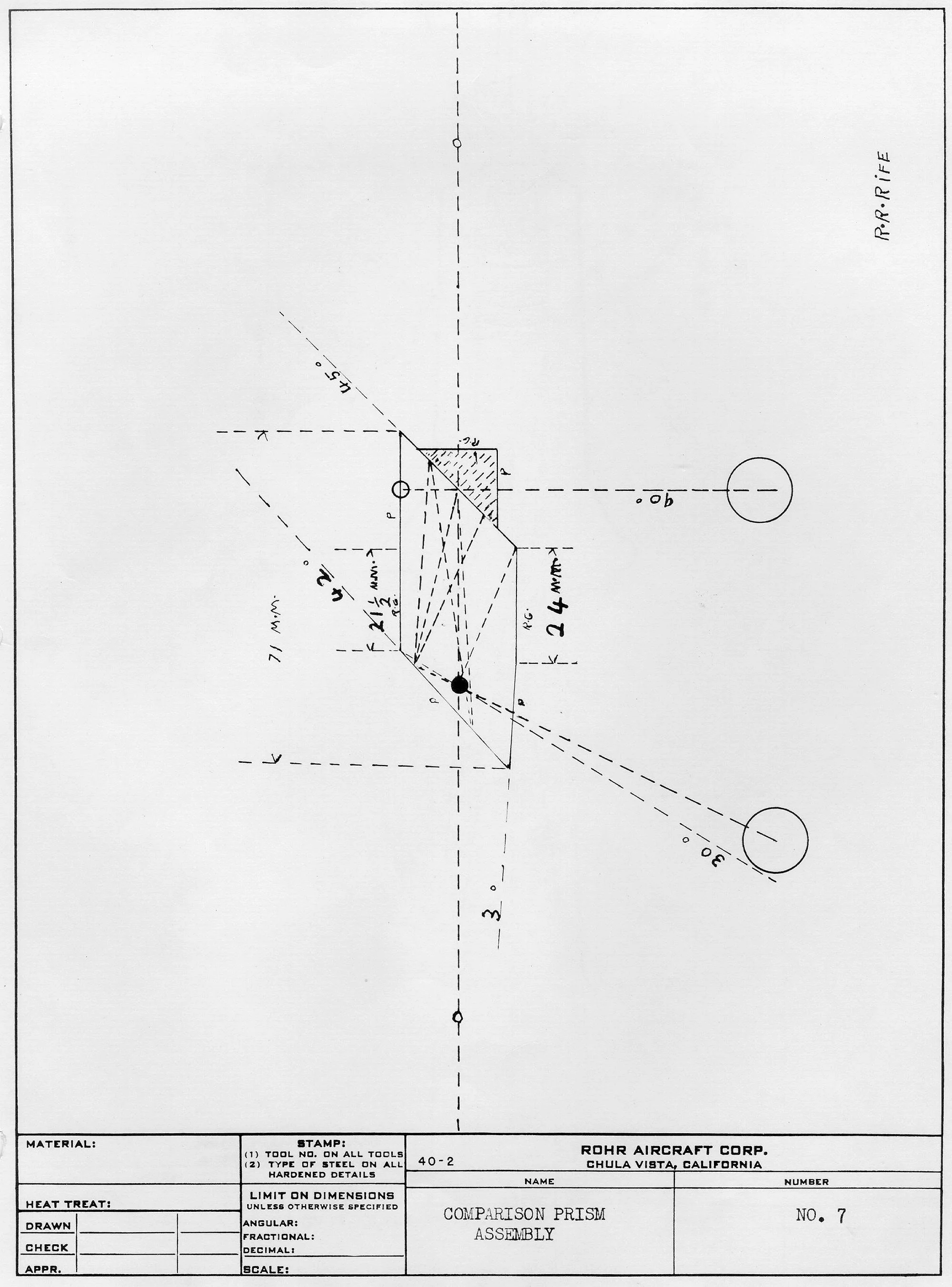 Comparison prism assembly