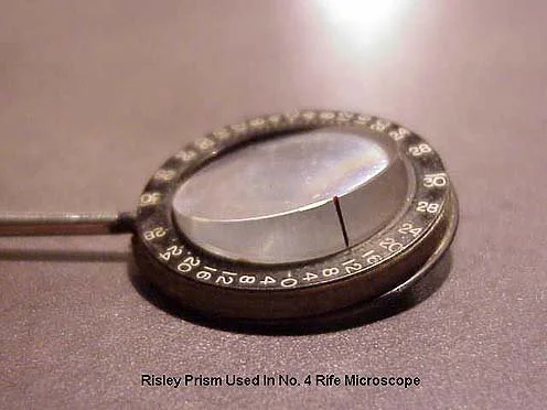 Risley single prism from #4 Rife microscope (1935), top wedge visible.