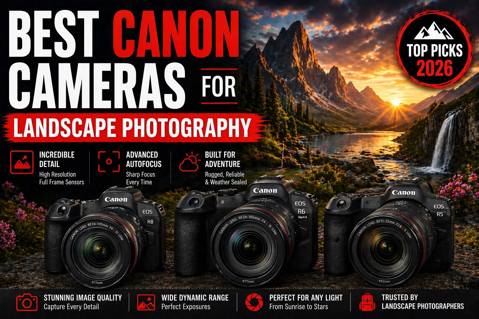 Best Canon Cameras for Landscape Photography (2026)