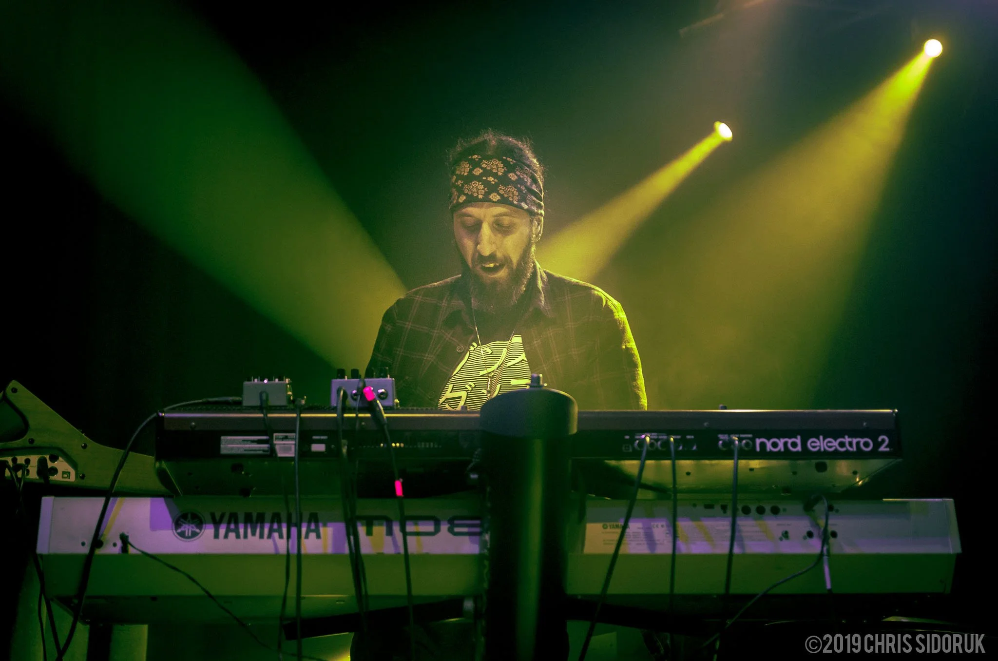 Strange Machines performing live on stage at The Acoustic in Bridgeport, CT, on October 25, 2019