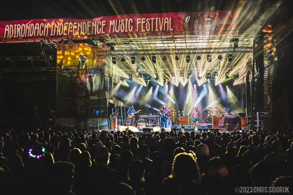 Moe performing at Adirondack Independence Music Festival.