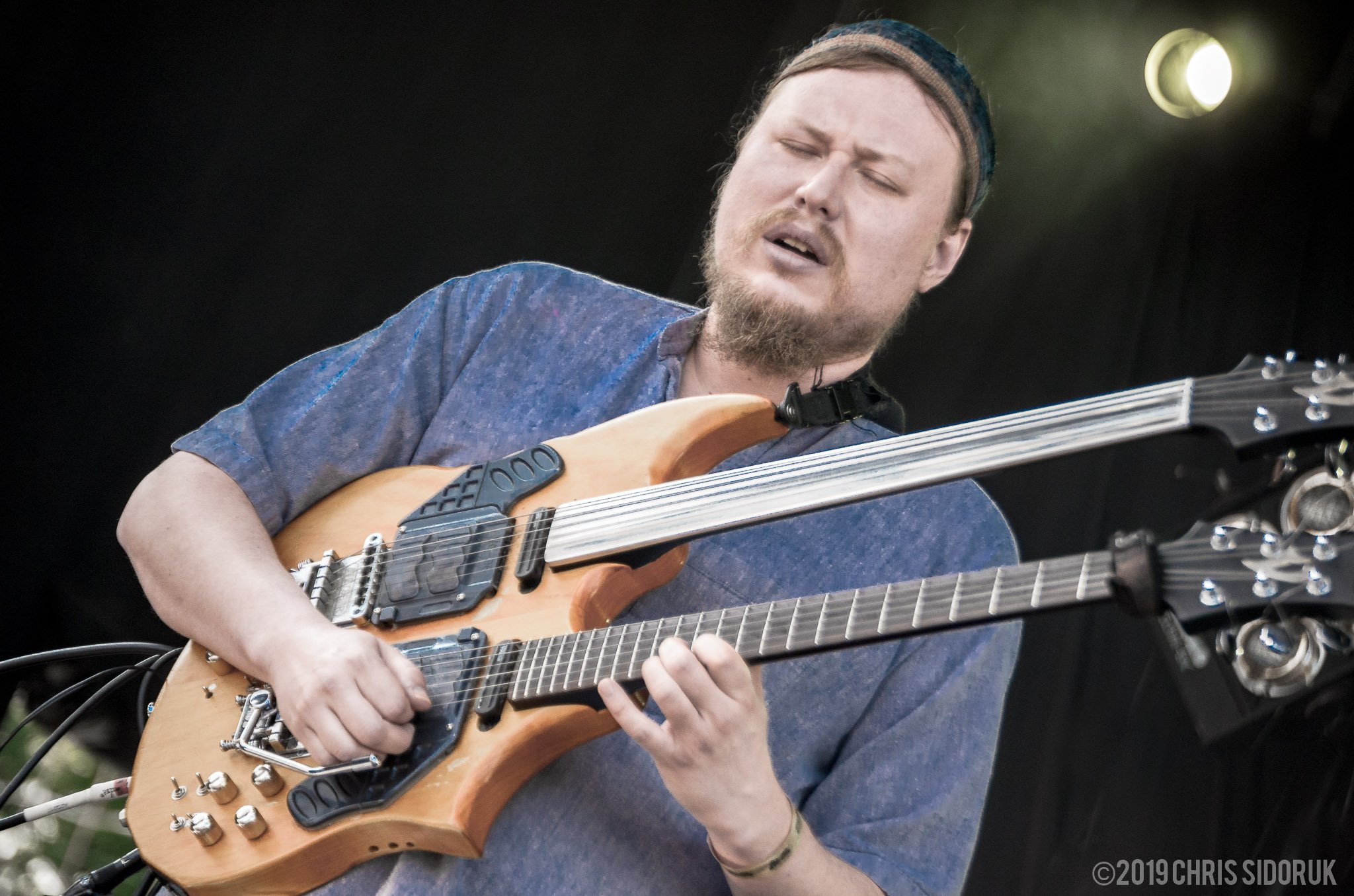 Gabriel Marin of Consider the Source performing live at Road Jam Music Festival in Stratford, Connecticut, June 22, 2019.