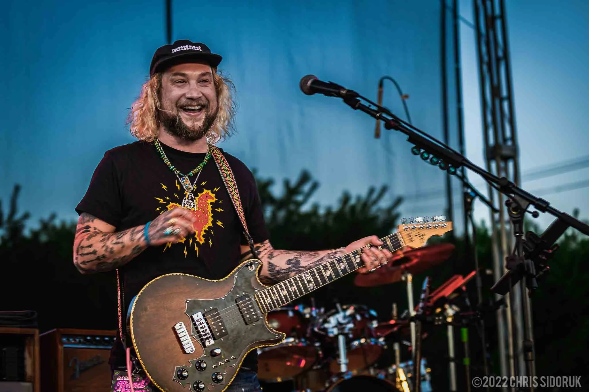 Mihali having fun at Two Road's Road Jam Festival in Stratford, CT, in June 2022.