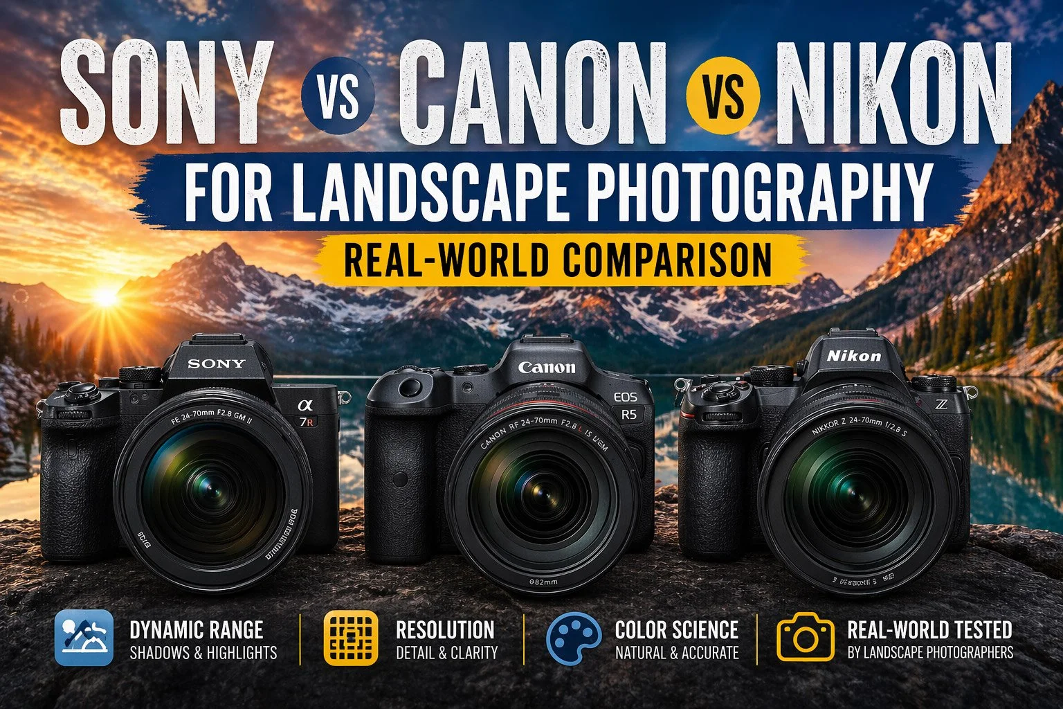 sony vs canon vs nikon landscape photography comparison