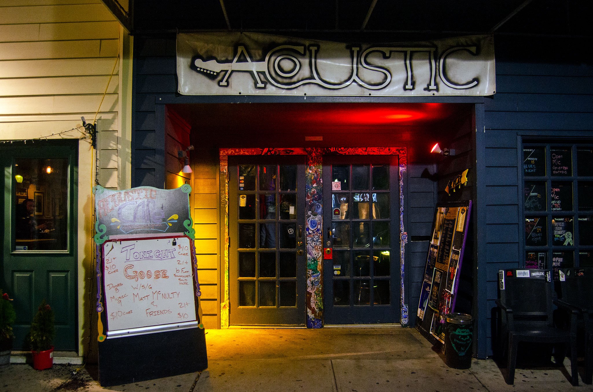 The Acoustic Cafe in Bridgeport, CT. This space and venue is now known as Park City Music Hall.