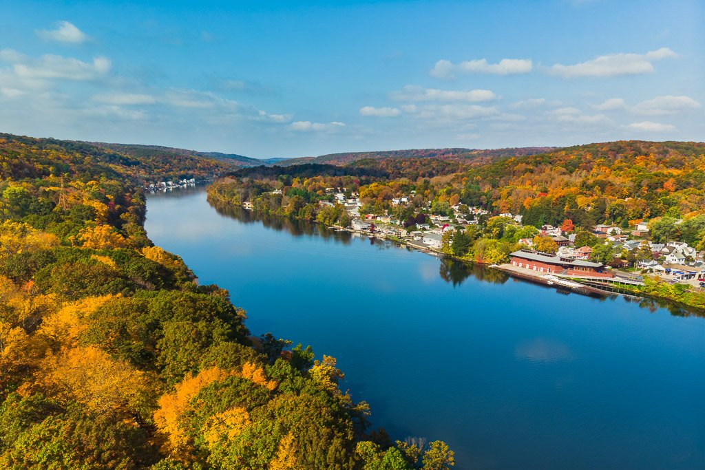 Housatonic River Valley Foliage in Shelton, Connecticut. Photo- ©2019 Chris Sidoruk