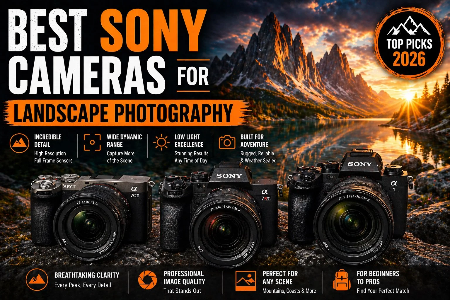 Best Sony Cameras for Landscape Photography (2026)