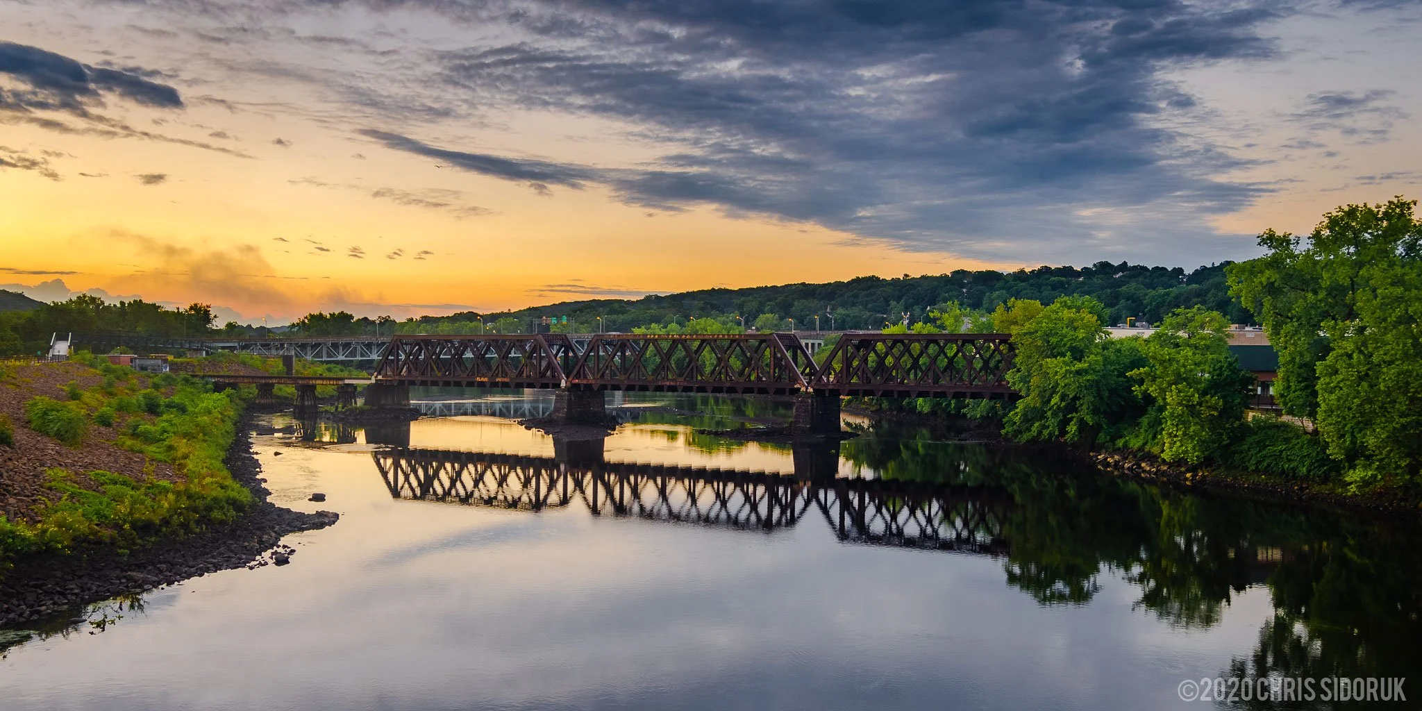 blue hour landscape photography cool tones scene