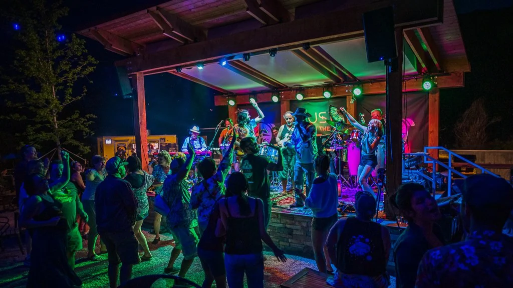 Creamery Station performing at New Terrain Brewing in Golden, Colorado.