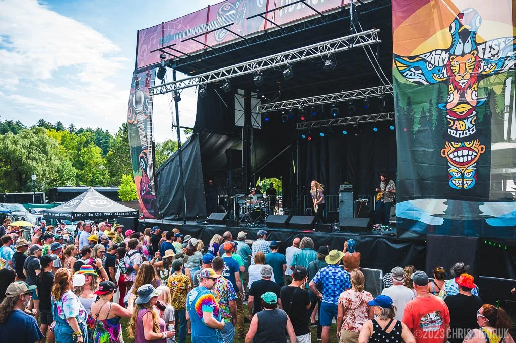Karina Rykman performing at Adirondack Independence Music Festival in Lake George, NY.