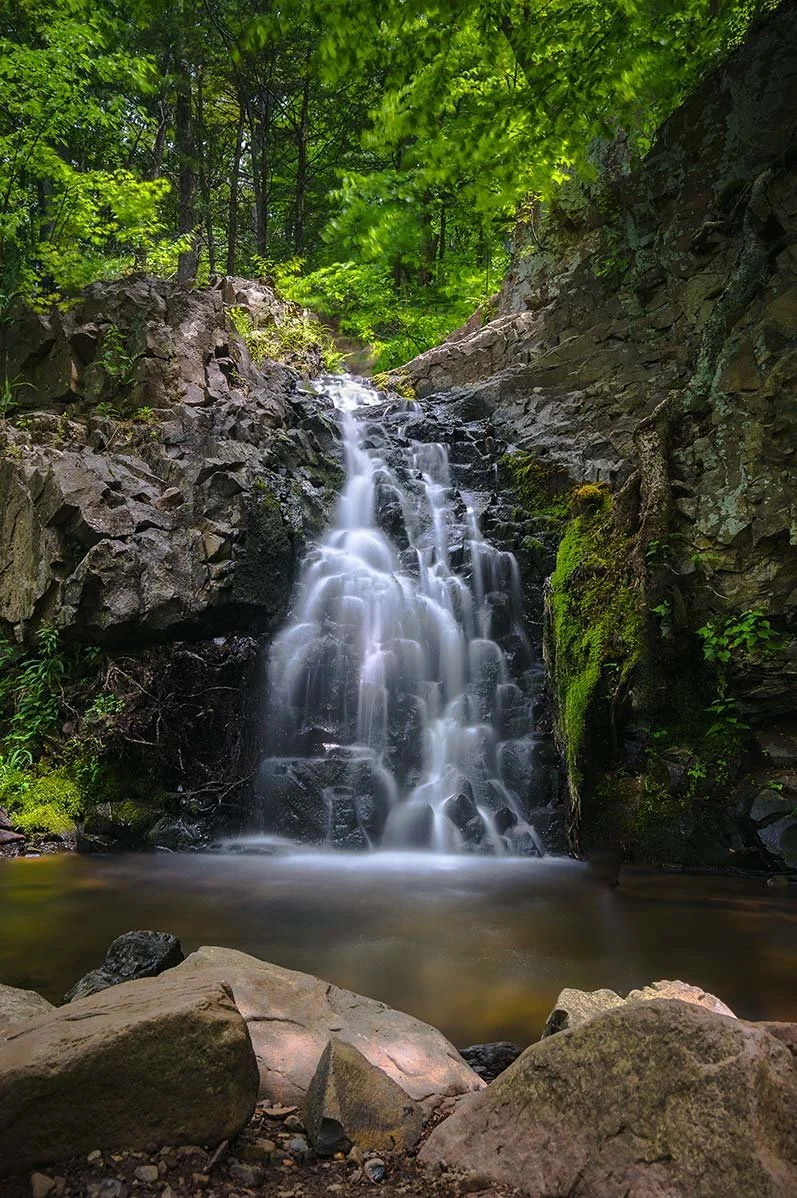 Westfield Falls in Middletown, Connecticut.