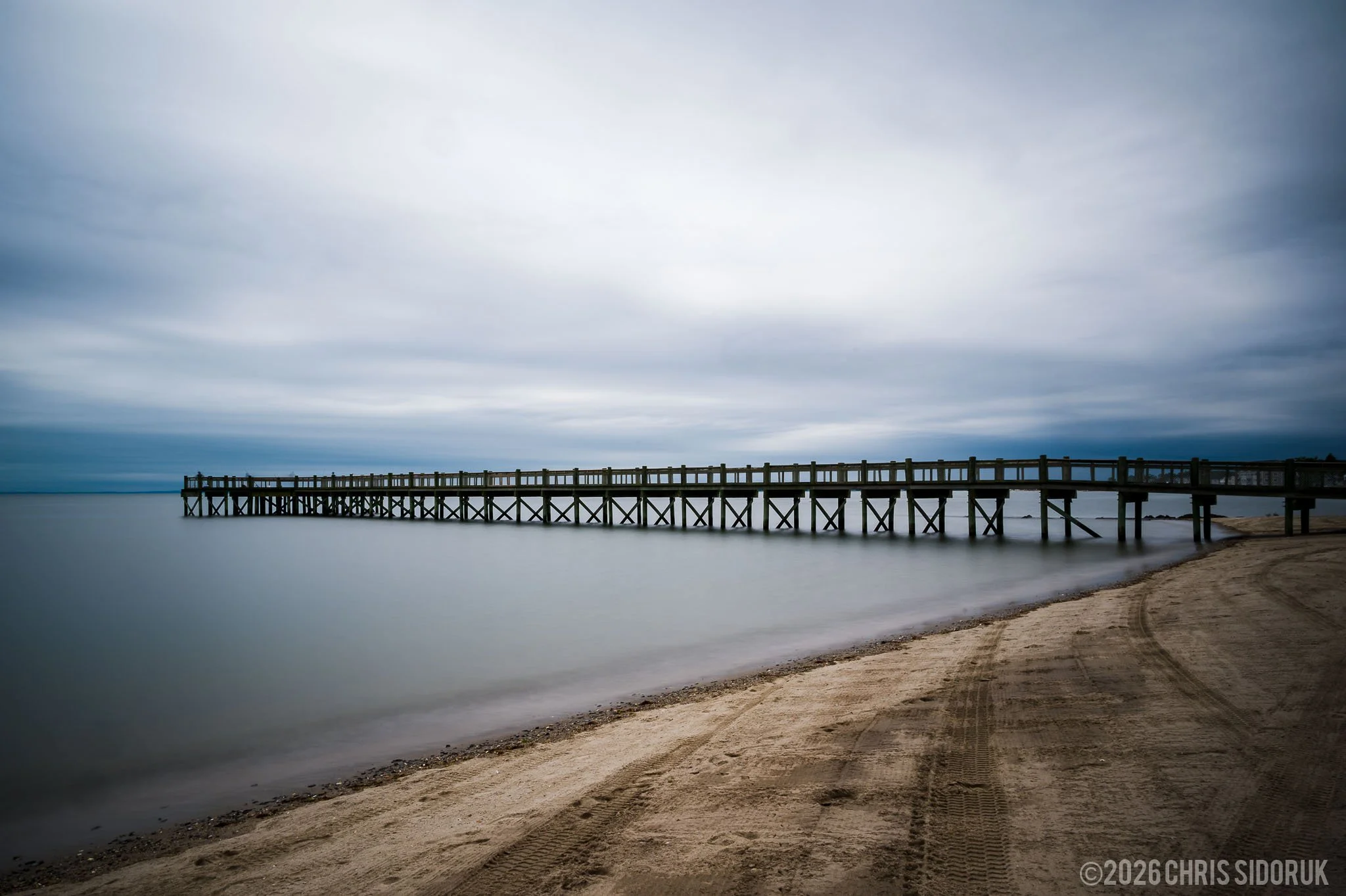 Fishing Pier at Walnut Beach, Milford, CT.  |  24mm  f/22  25.0 sec  iso50