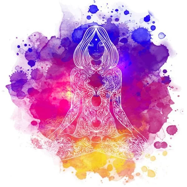 watercolor of an aura