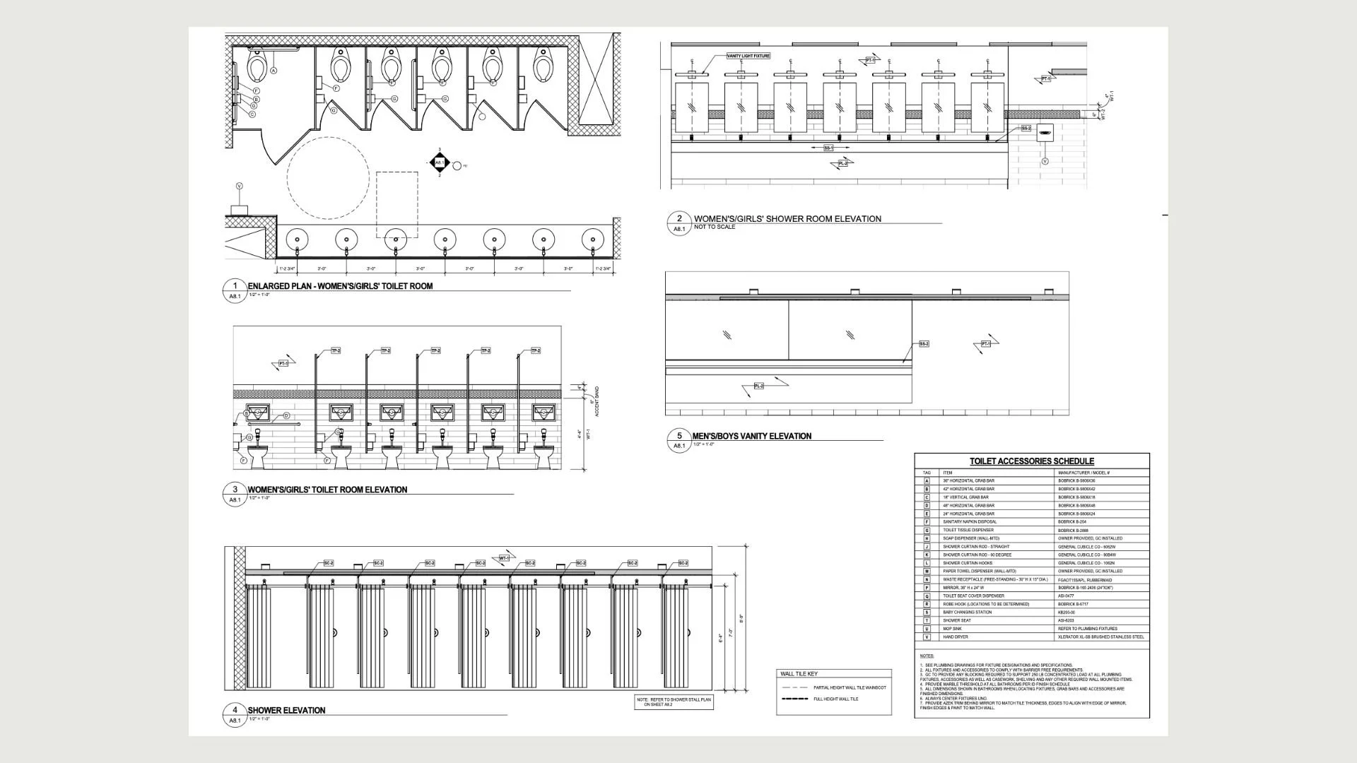 Recreational Facility Full Renovation of  Restrooms, and Locker Rooms, Indoor Pool and Sauna - Katrina P. Griffin under previous employer, architecture firm 