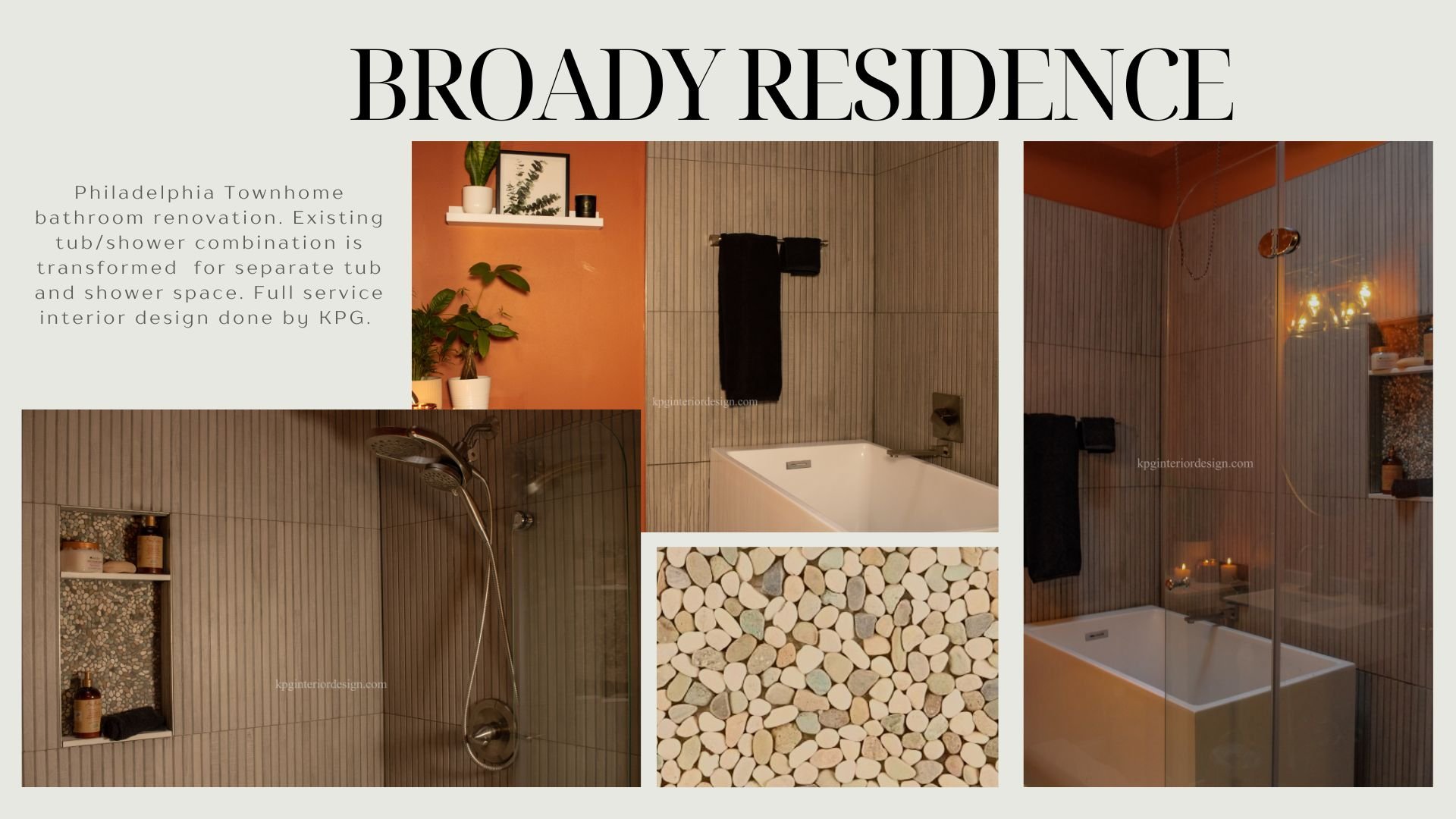 West Philadelphia Townhome Bathroom Full Service Design Renovation by Katrina P. Griffin Interior Design