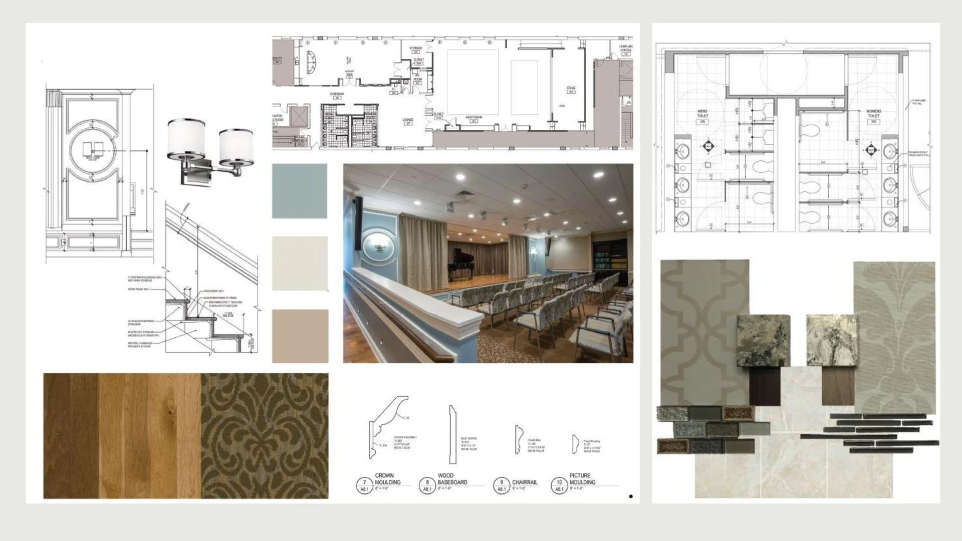Senior Living Facility Full Renovation of Auditorium, Restrooms, and Game Room - Katrina P. Griffin under previous employer, architecture firm 