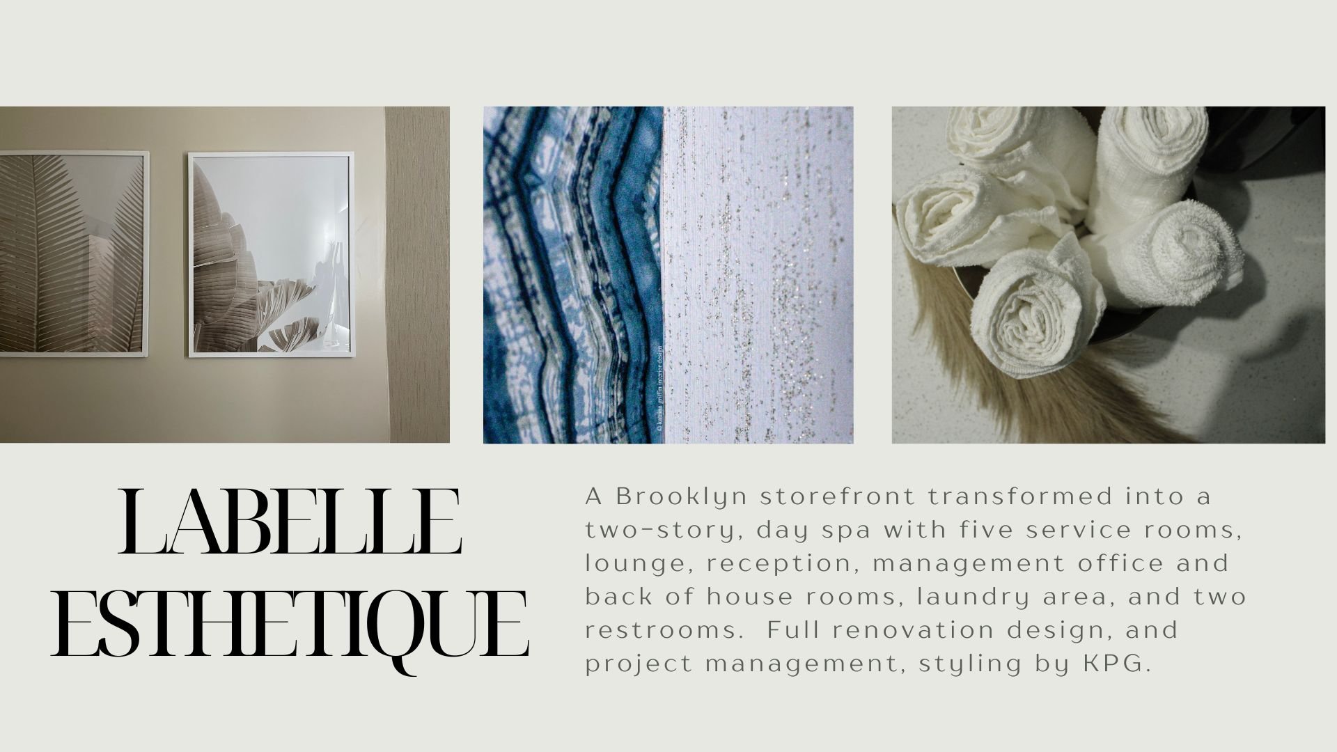 Brooklyn, New York Luxury Spa Storefront Renovation by Katrina P. Griffin - NYC Hospitality Interior Designer