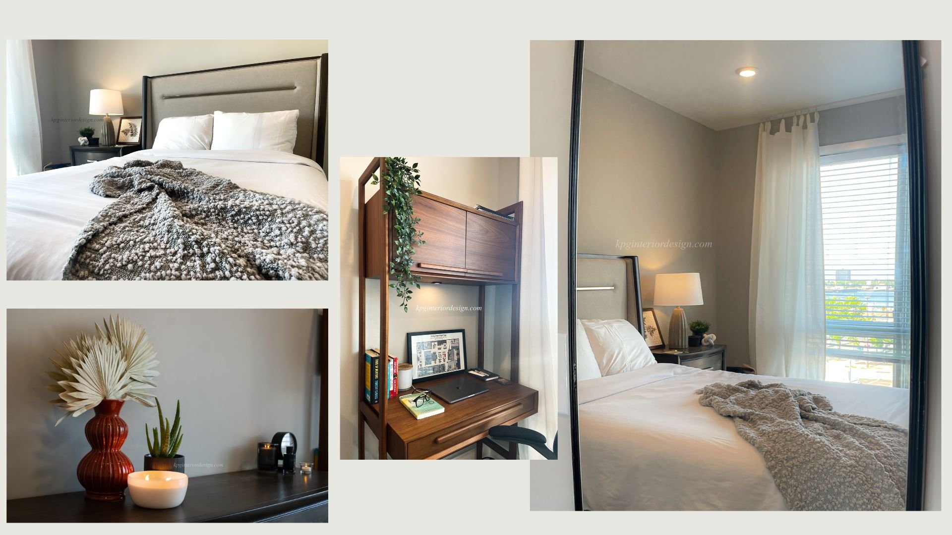 Northern Liberties Waterfront View Apartment, Professional Interior Styling by Katrina P. Griffin Interior Design, Philadelphia, PA. Full Service FF&E procurement, purchasing, and installation 