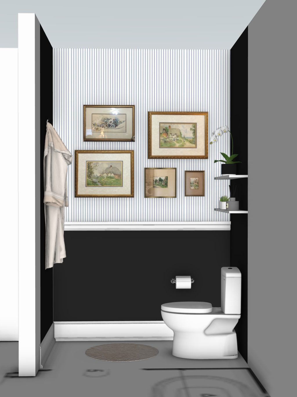 Toilet Room - Small Bathroom Design - KPG Interior Design - Philadelphia, PA 