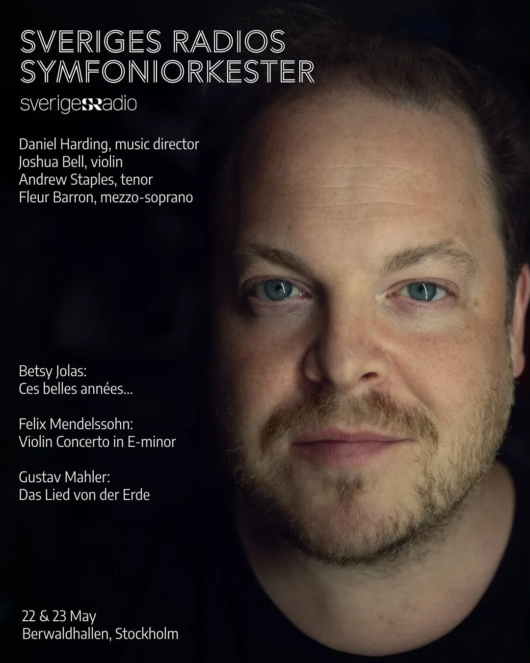 Violinist Joshua Bell @joshuabellmusic, mezzo-soprano Fleur Barron @fleurmezzo, and tenor Andrew Staples @ajrstaples take the stage at Berwaldhallen as Daniel Harding djharding75 conducts his final concert as Chief Conductor of the Swedish Radio Symp