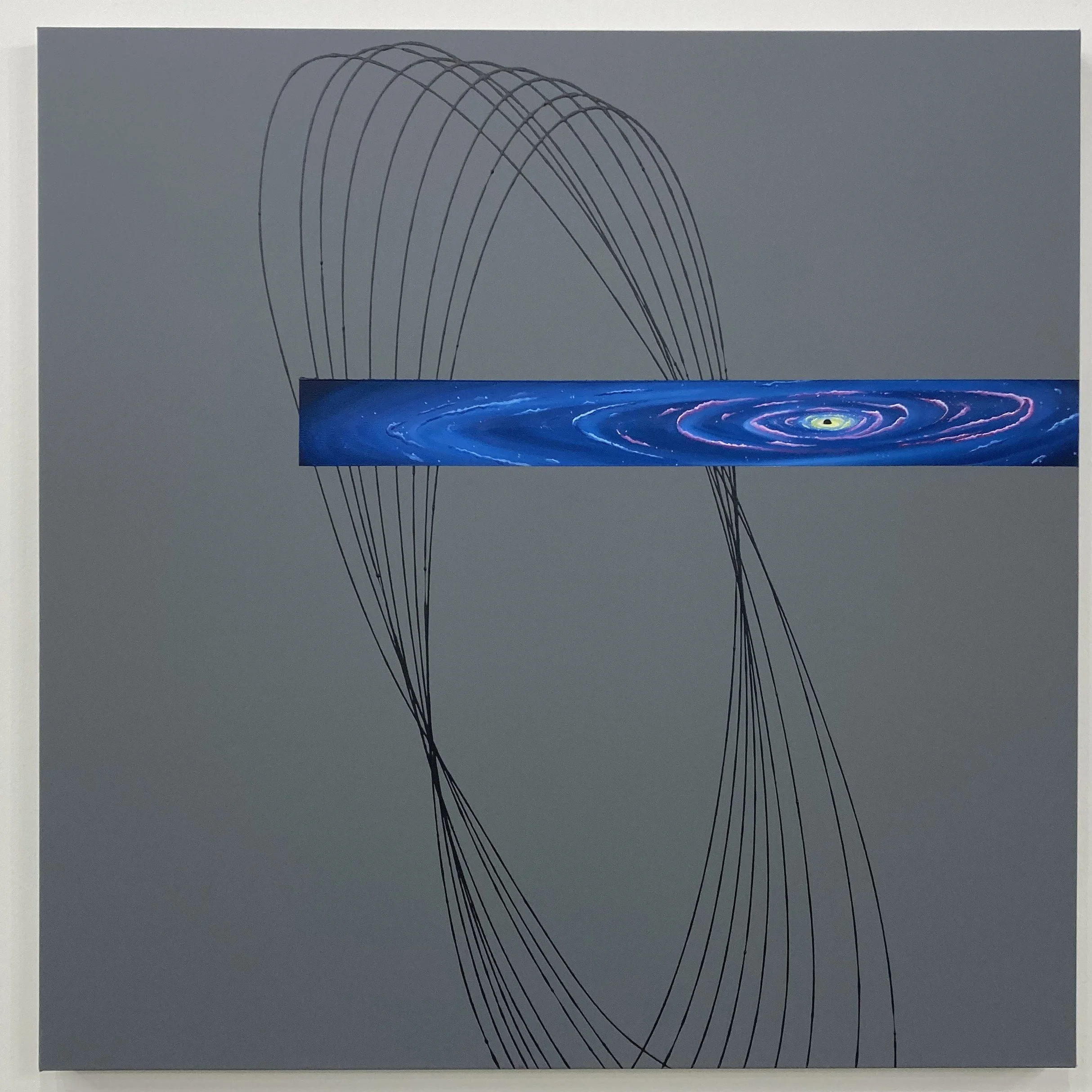 "Ellipses" 36"x36" $950 oil on canvas, click to enlarge