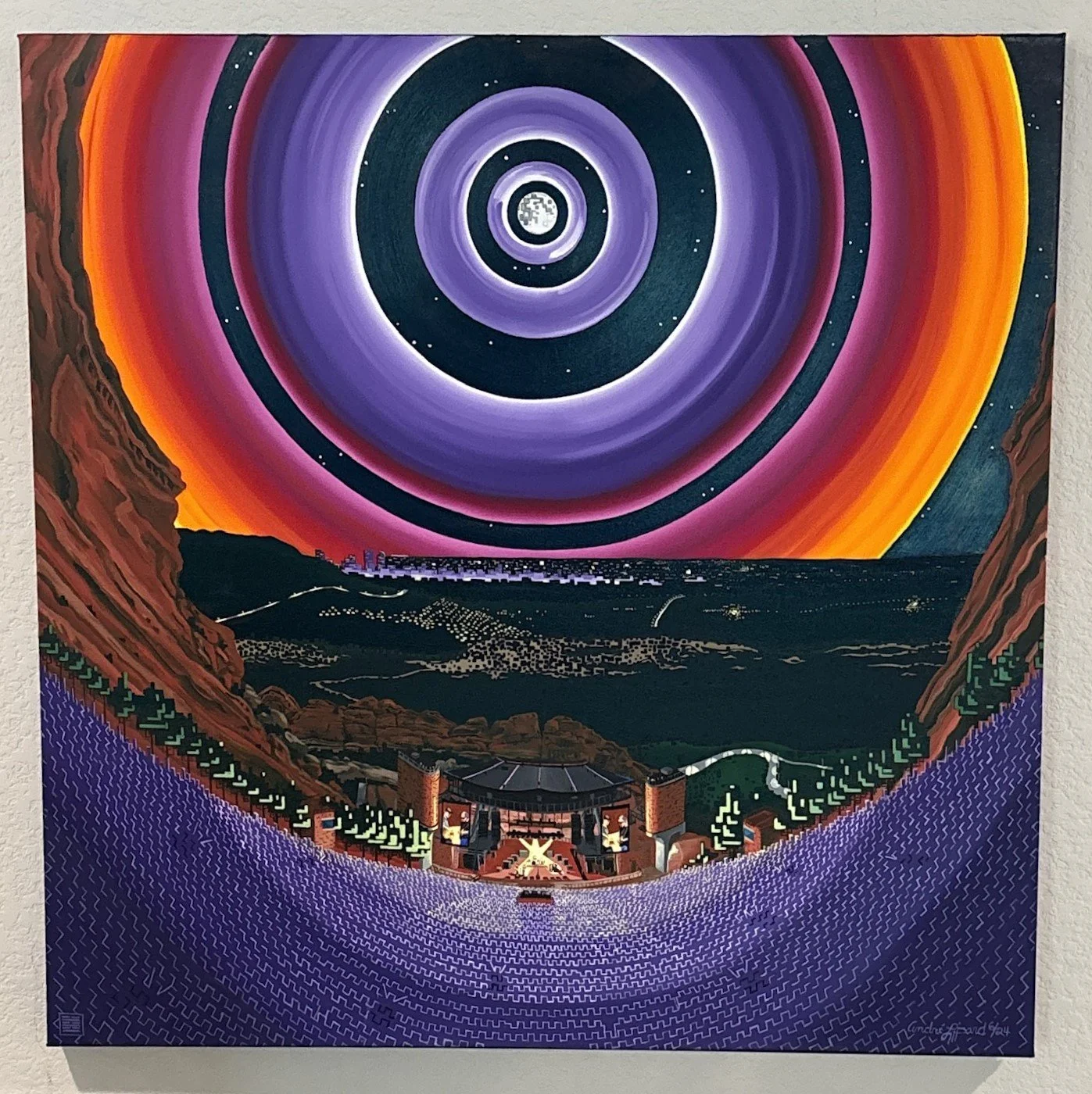 "Red Rocks" 36"x36" $12,000 oil on canvas, click to enlarge