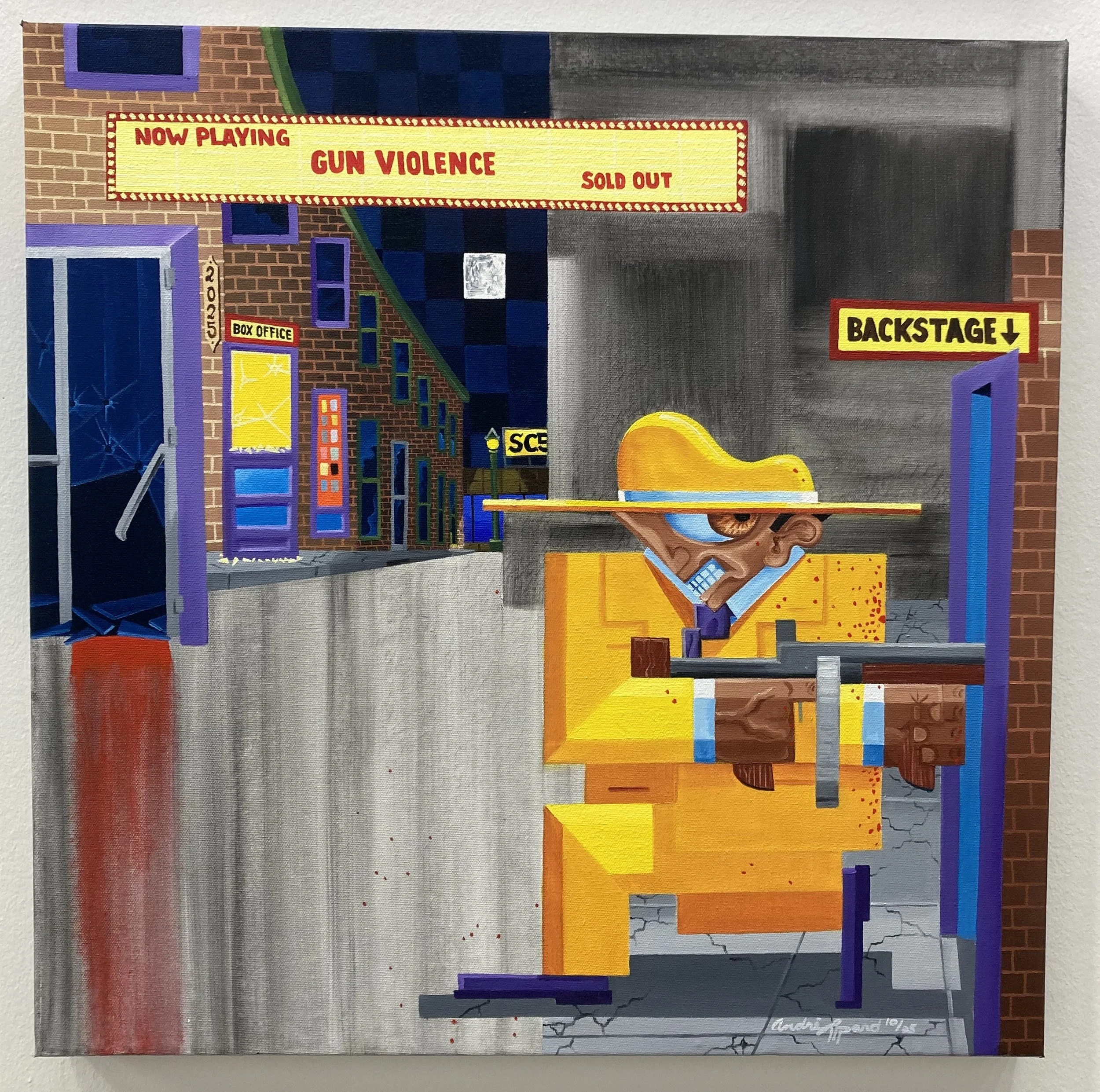 "Self Conflict #5" 24"x24" $2,300 oil on canvas, click to enlarge