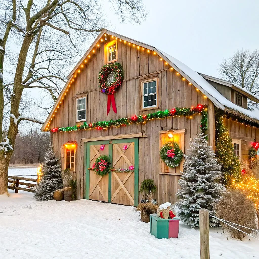 Definite future goals: one day, creating a space this magical to share with family, friends, and the community!❤️🎄

#holidaygoals #christmasbarn #rusticchristmas #festivedreams #futureplans #barninspiration
