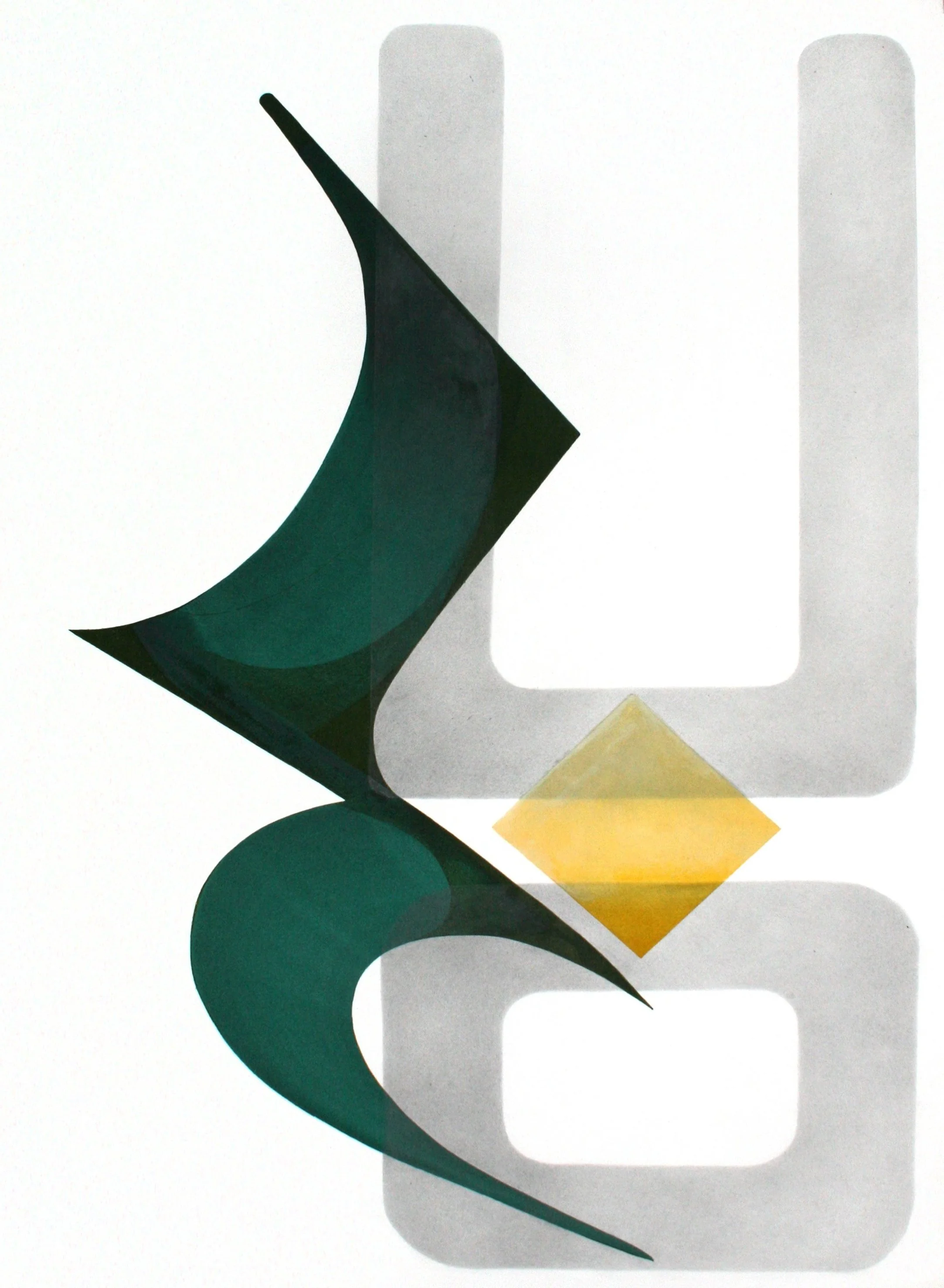 Rest & Refusal/No Rest--2023. 32 x 22 1/8." Ink & graphite on paper. After Bahai Shehab & Tricia Hersey. 