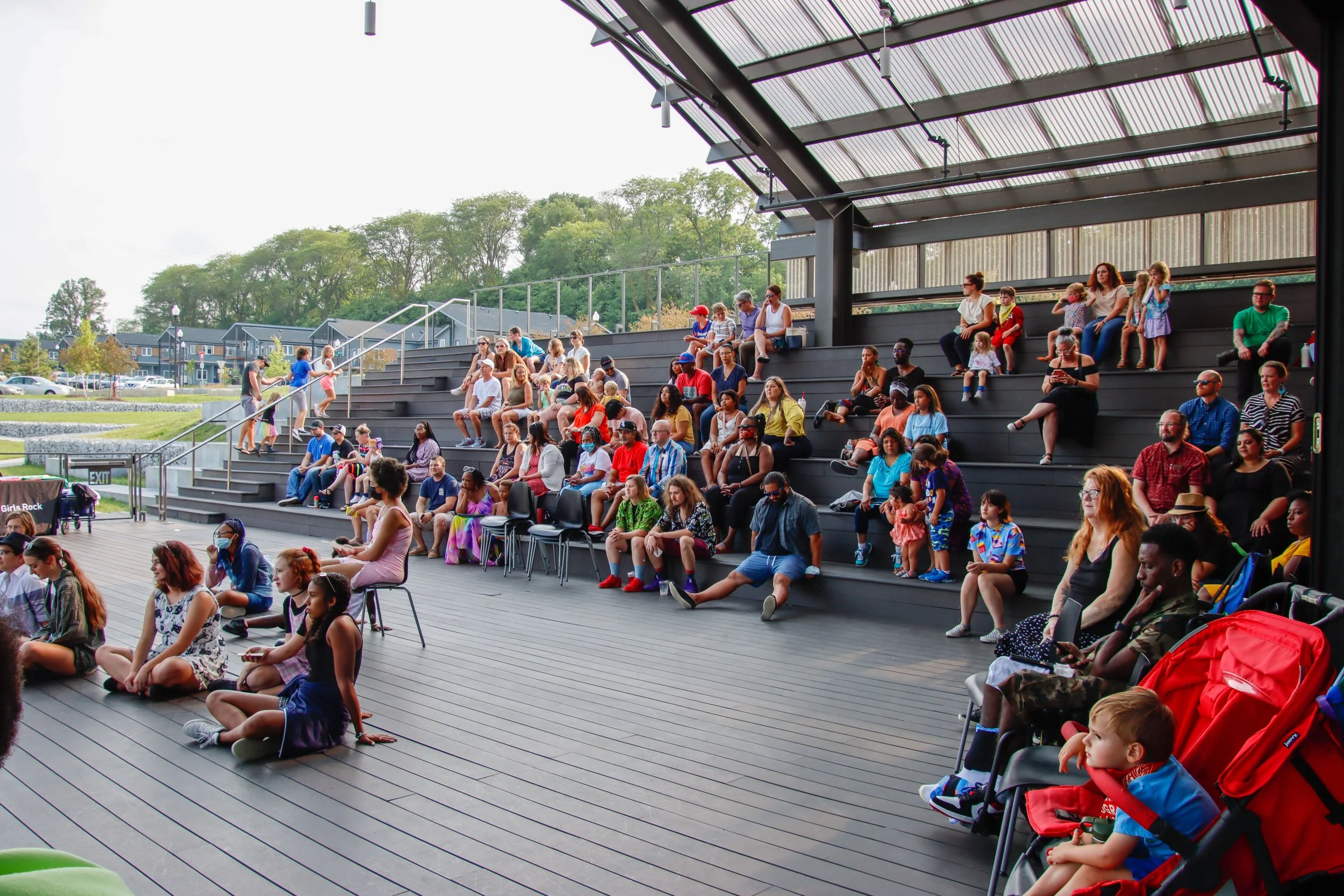Group of folks at an outdoor event