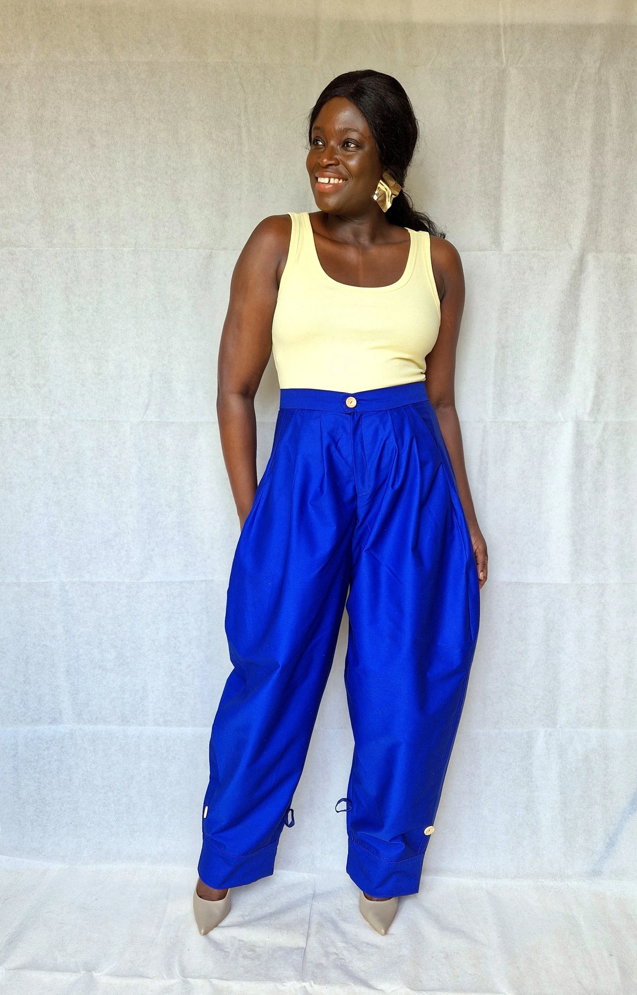 Leo Barrel Leg Trousers