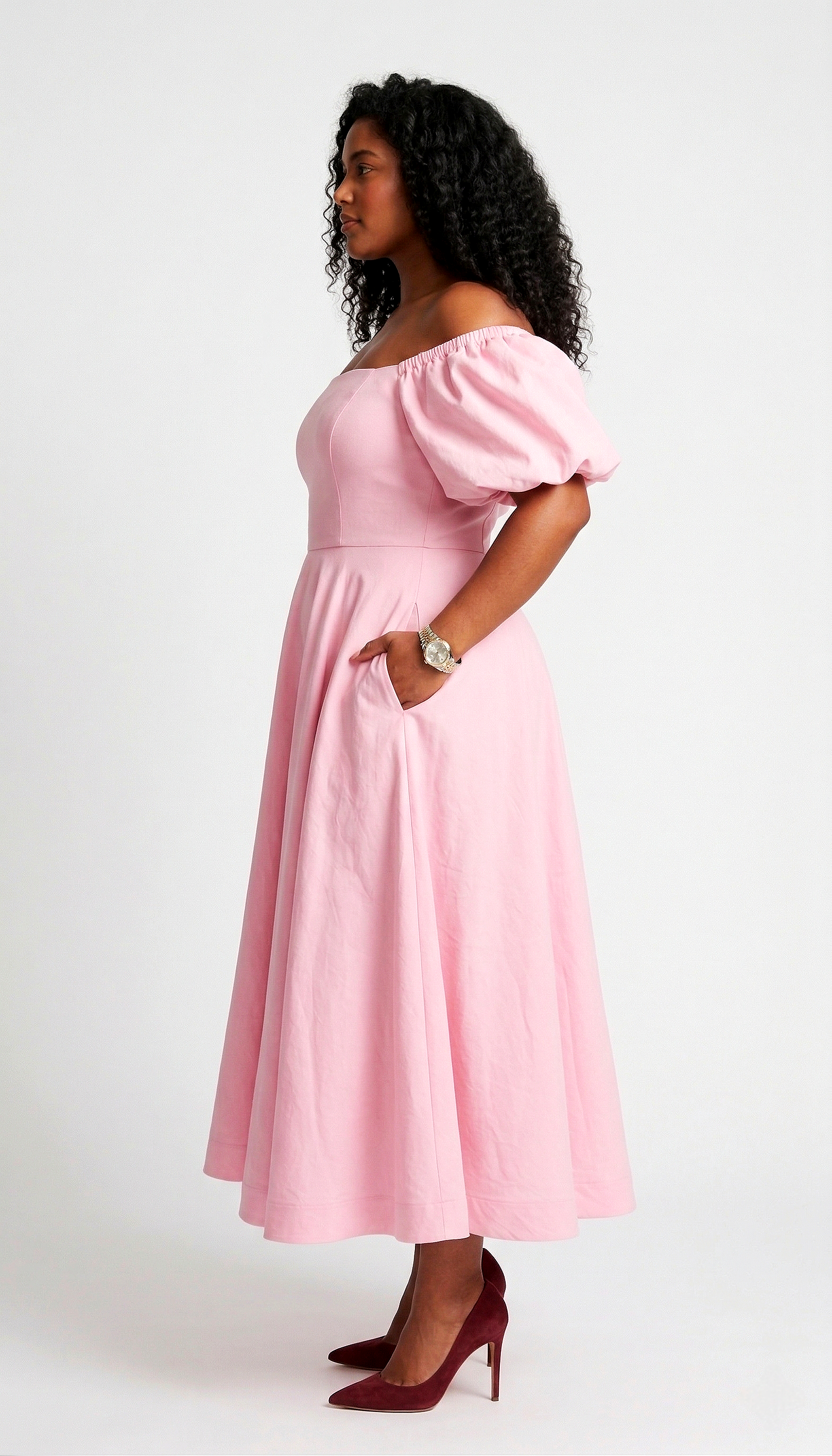 strapless open back dress CK3532, Blue and pink Tea Party Dress – Tres Elegant