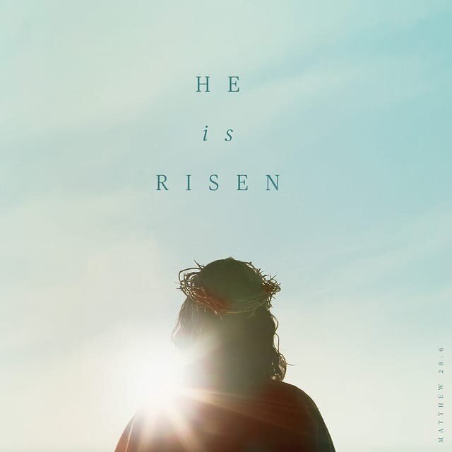 &ldquo;He is not here; he has risen, just as he said. Come and see the place where he lay.&rdquo; - Matthew 28:6

Resurrection Day. A reminder that death was conquered and our sins are paid for. 

Today take a moment to feel into His presence by reme