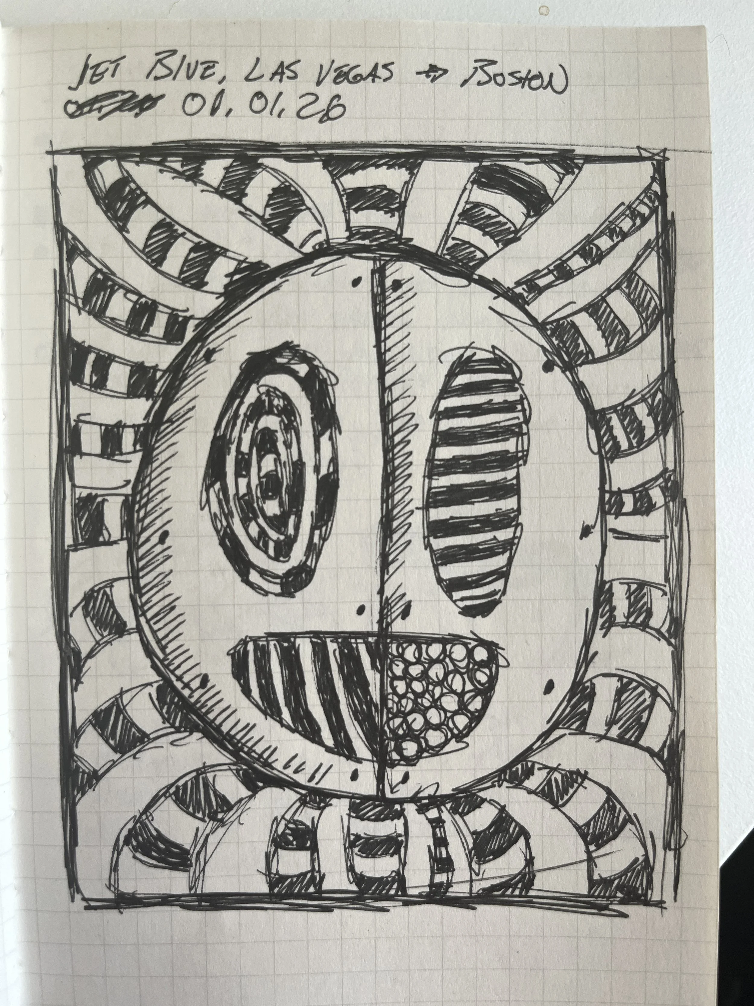 Exhausted on jetBlue Flight Las Vegas to Boston