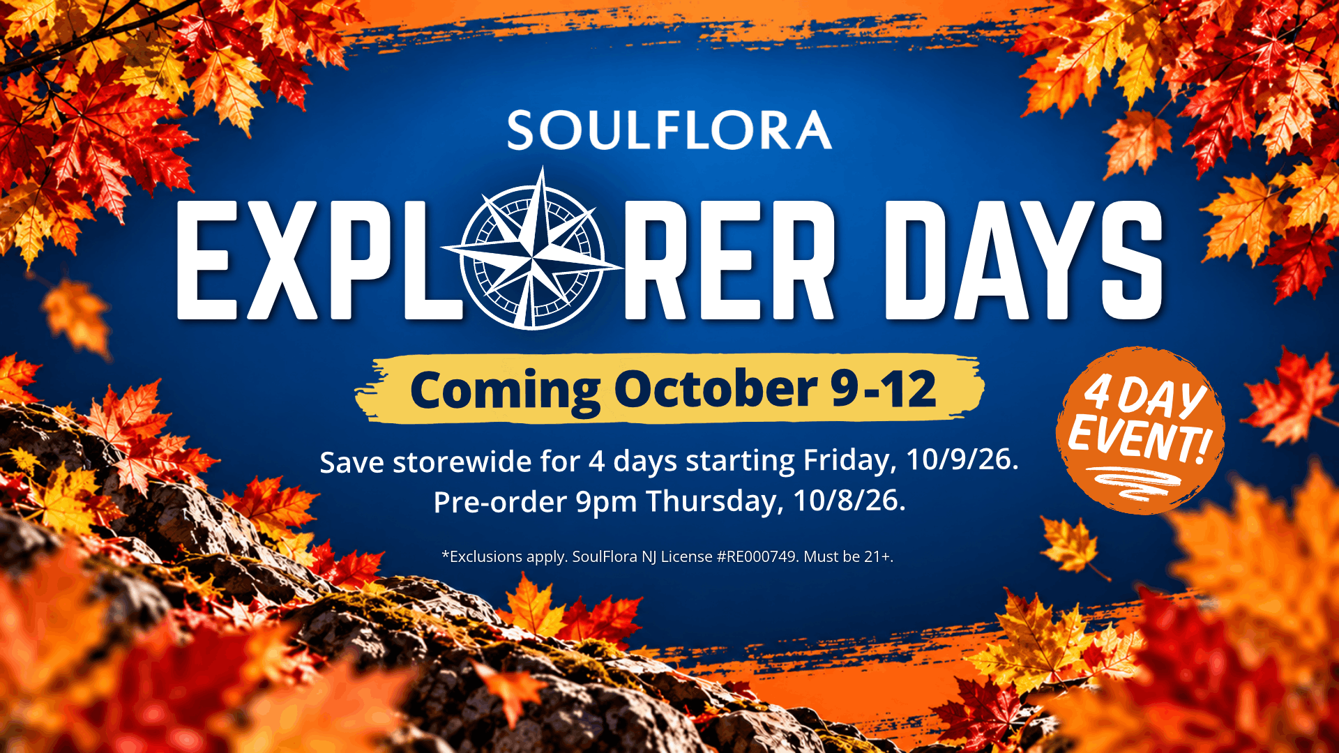 Explorer Days 10/9 - 10/12