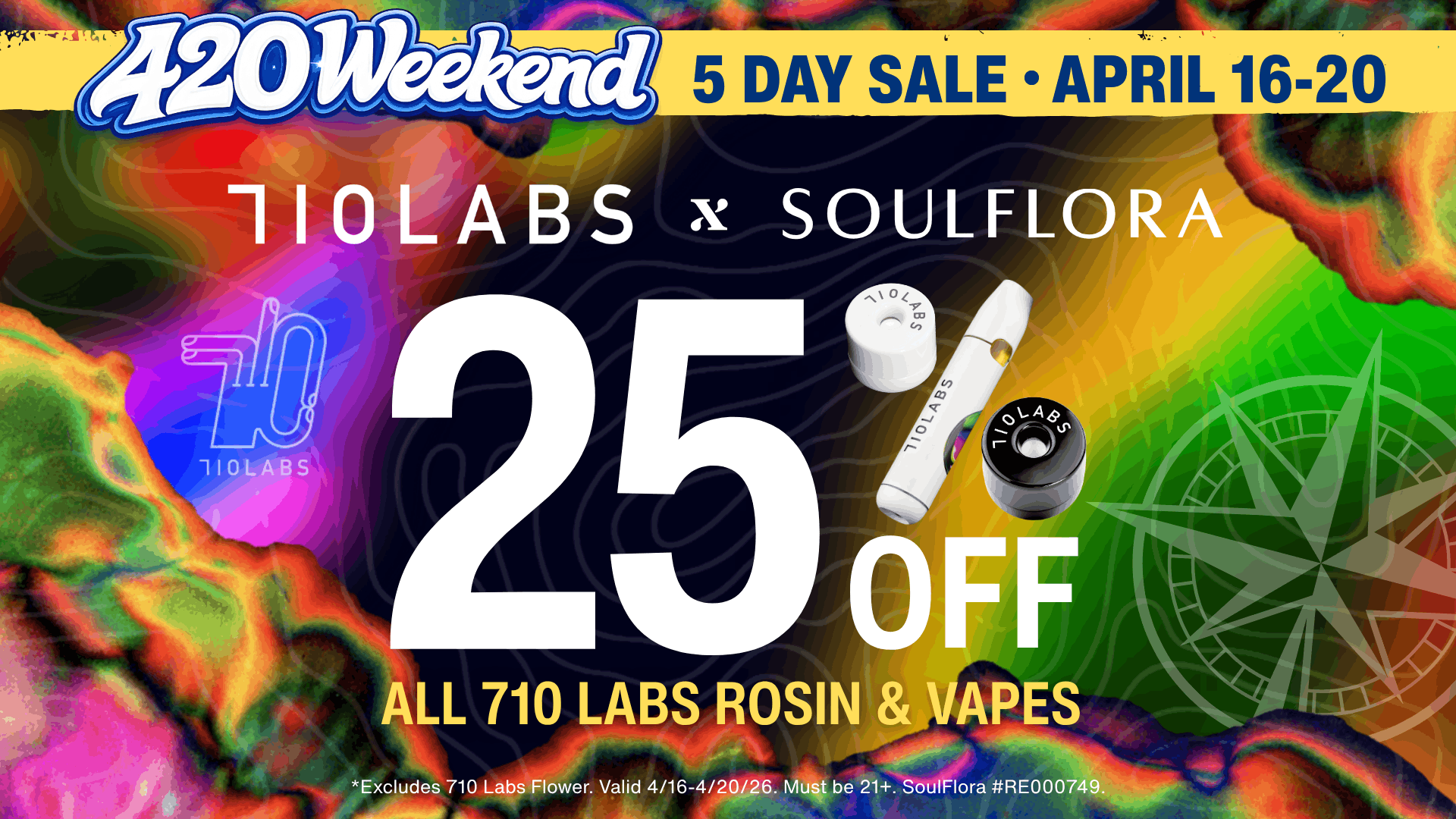 420 Weekend - 25% Off 710 Labs