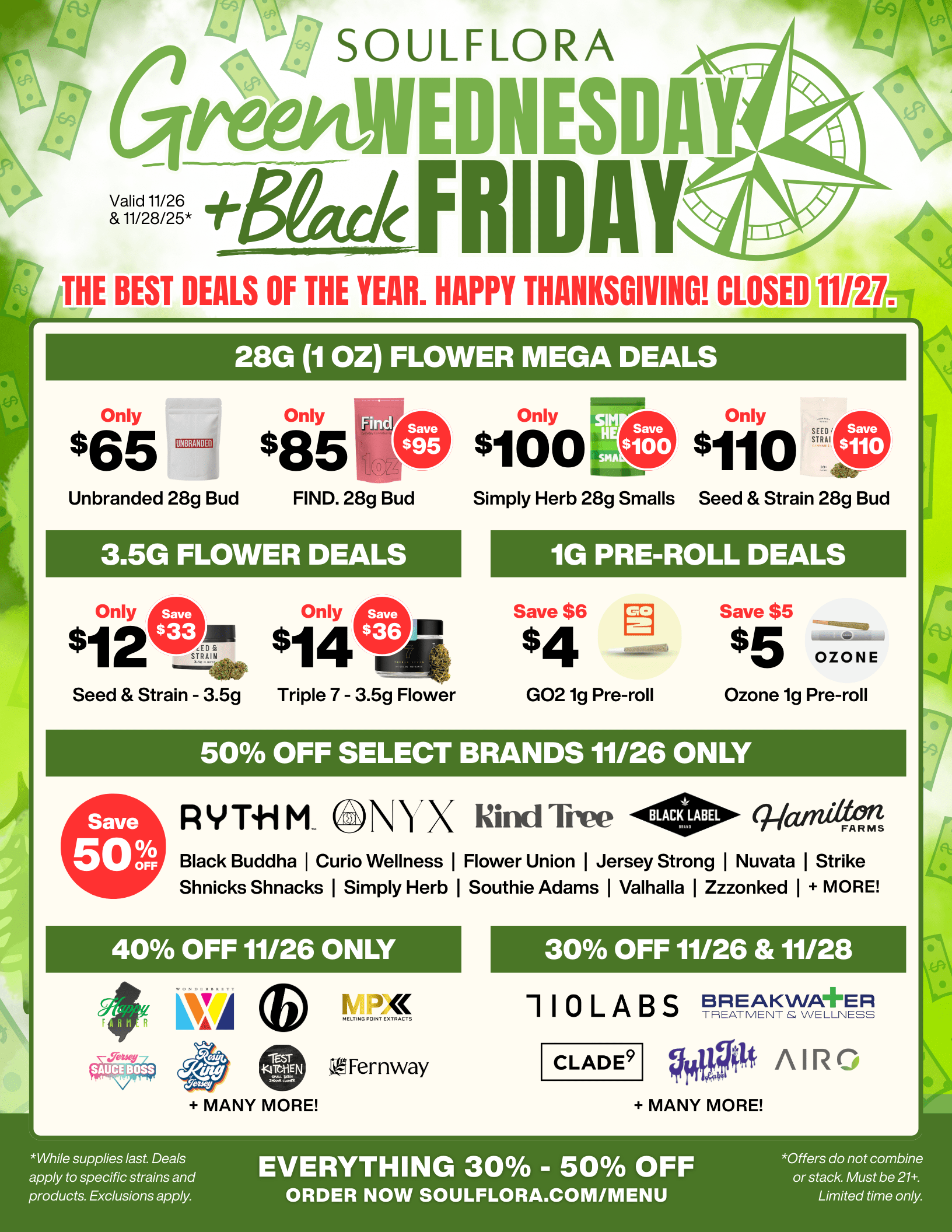 Green Wednesday & Black Firday