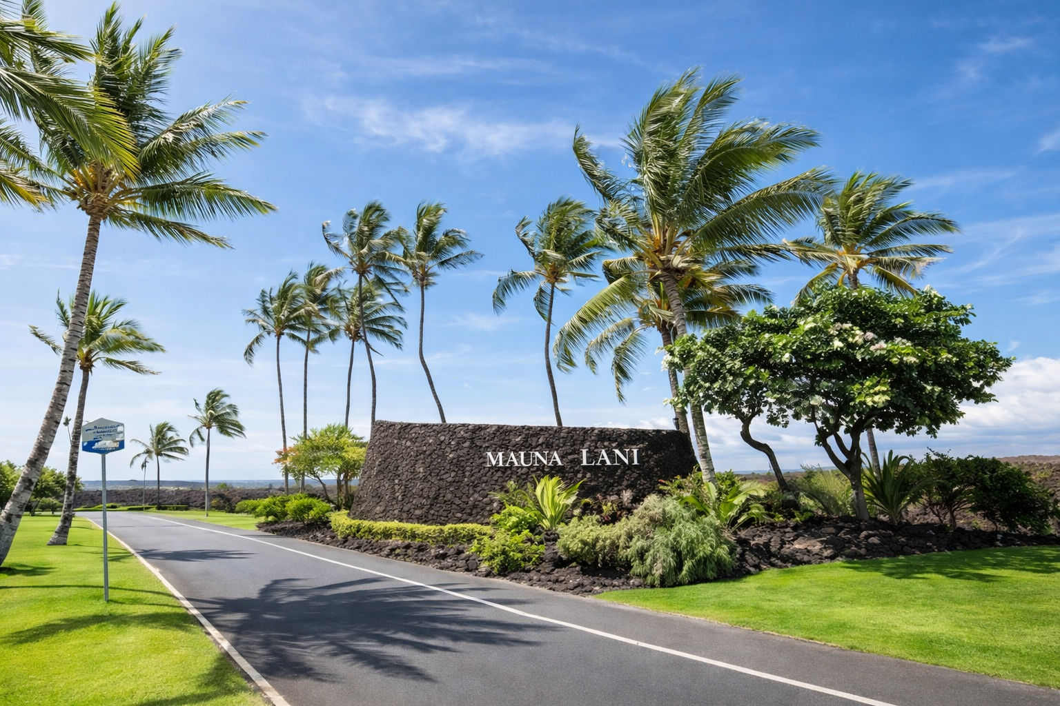 Entrance of the Mauna Lani resort community.