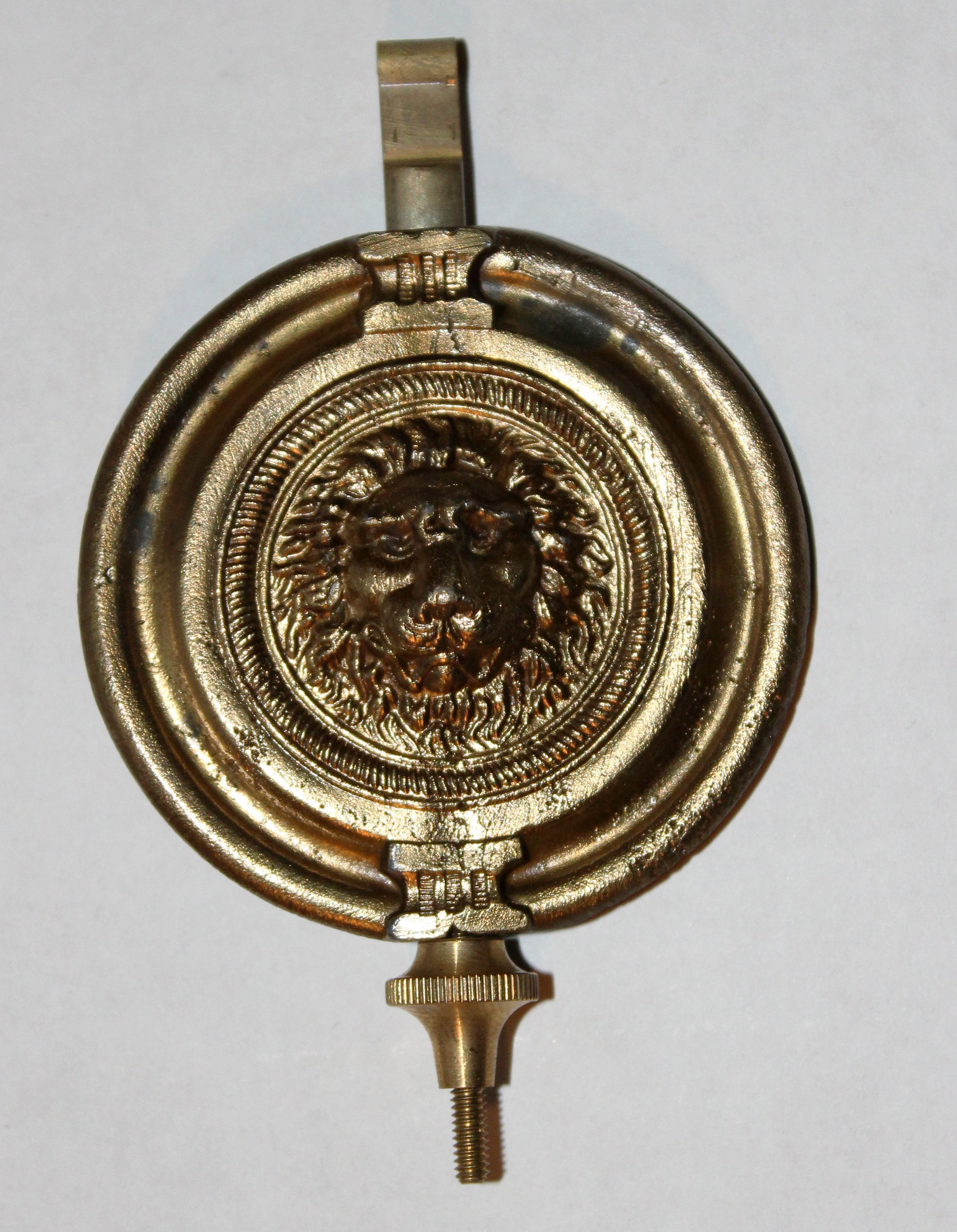 Just like Antique bobs Brass Faced Cast Iron Original Style Clock Pendulum Bob 