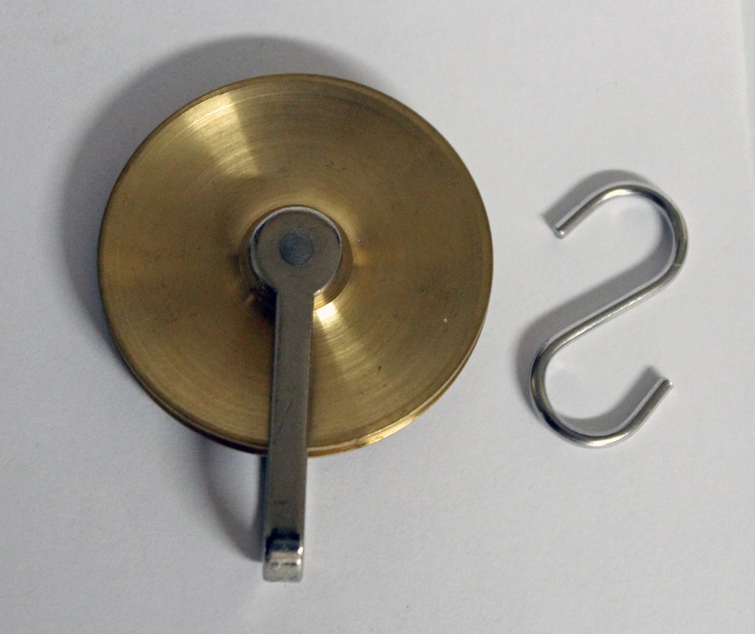Larger Size Tall Case Clock Pulley, Brass & Steel