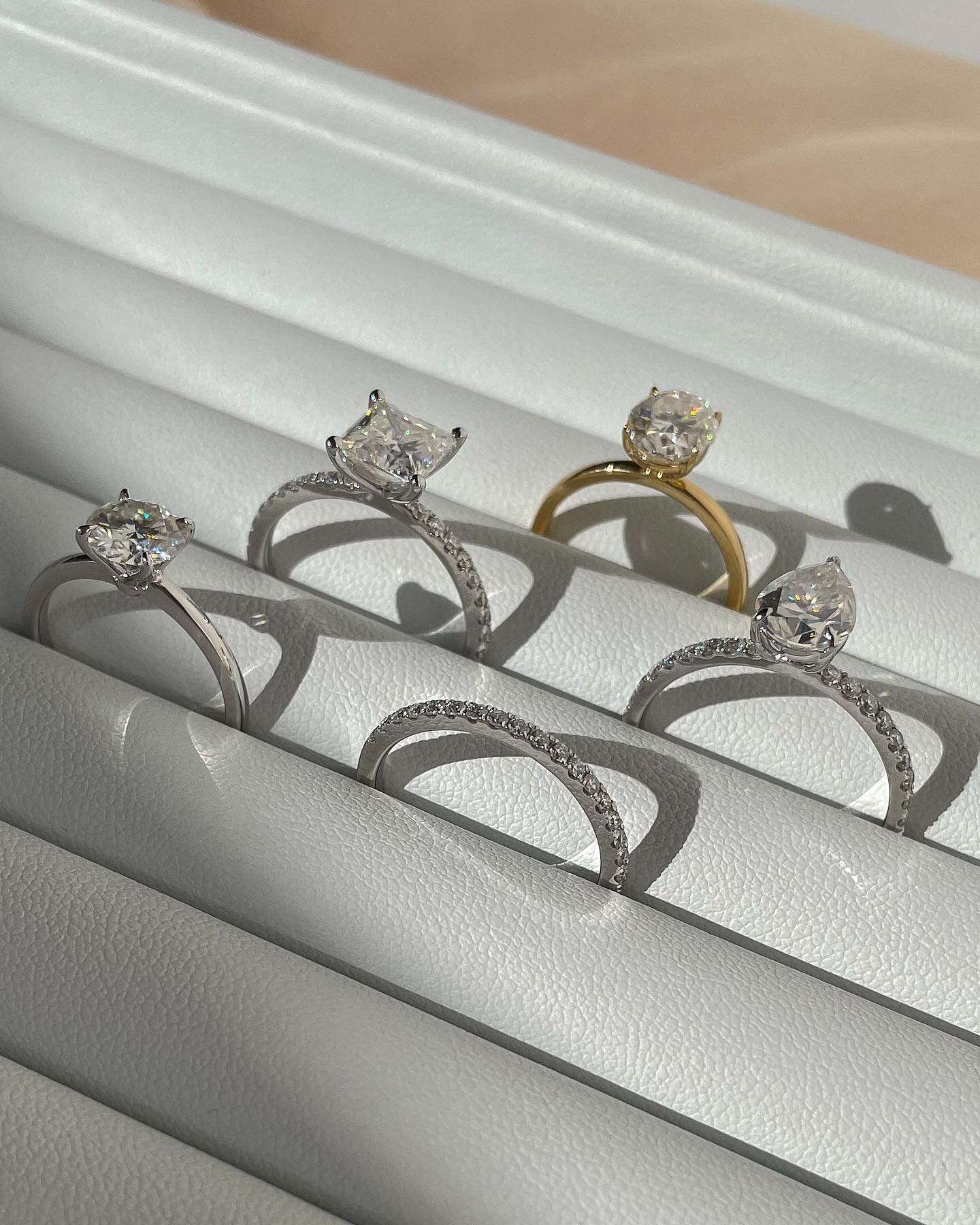 Our Moissanites are the perfect choice for everyday wear as they will never chip, scratch or cloud. The question isn&rsquo;t why moissanite, it&rsquo;s why not 💫 #gracemariejewellery