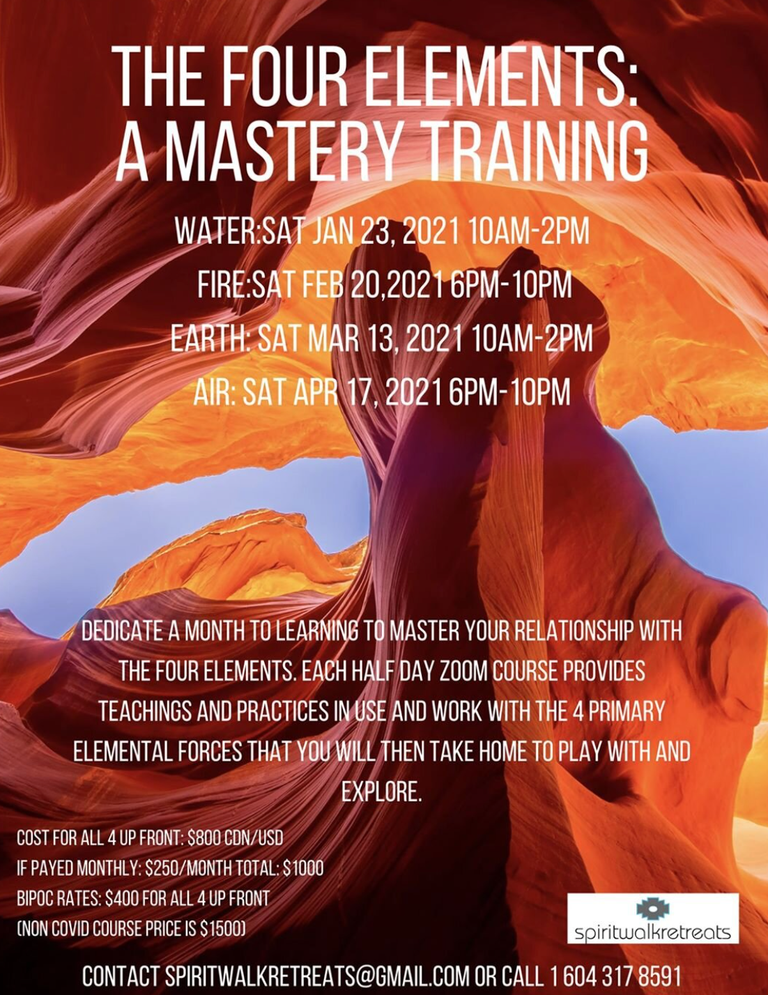 The Four Elements Mastery Training - Spiritwalk Consulting