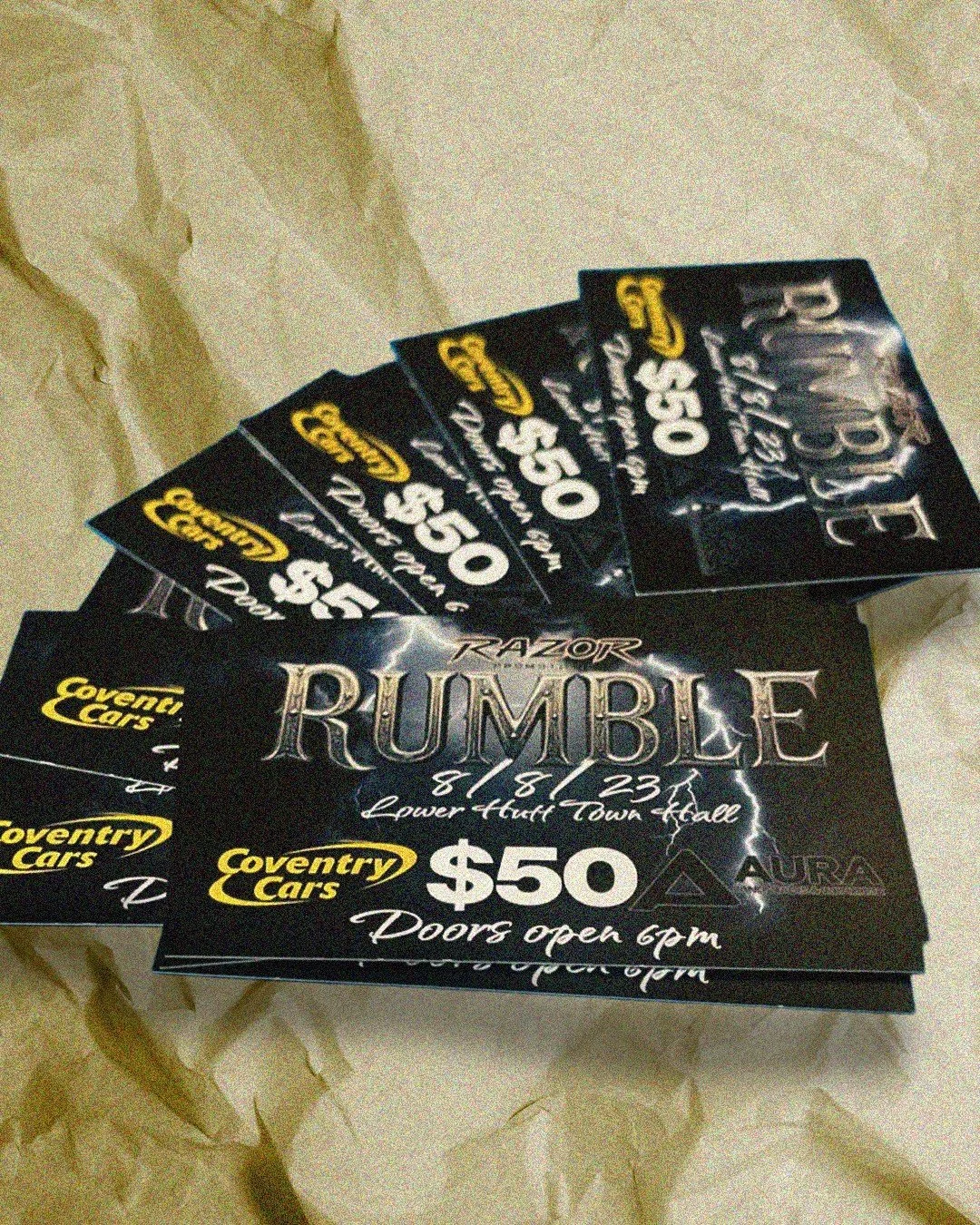🔥 DOUBLE PASS GIVEAWAY! 🔥
Want to be at next week&rsquo;s RUMBLE show?
Tell us which fight you&rsquo;re most hyped for, and tag the mate you&rsquo;d bring along!

Winner announced next week!
