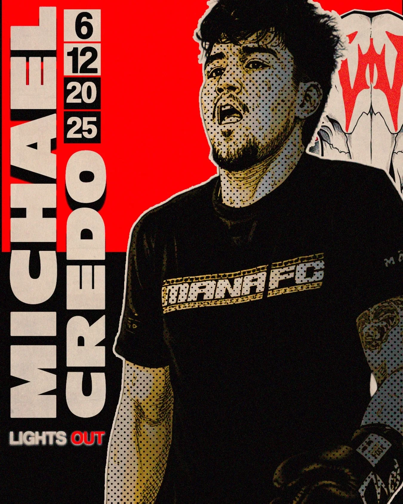 Fight Week for @michaelcre_ 

@lights out show this weekend.